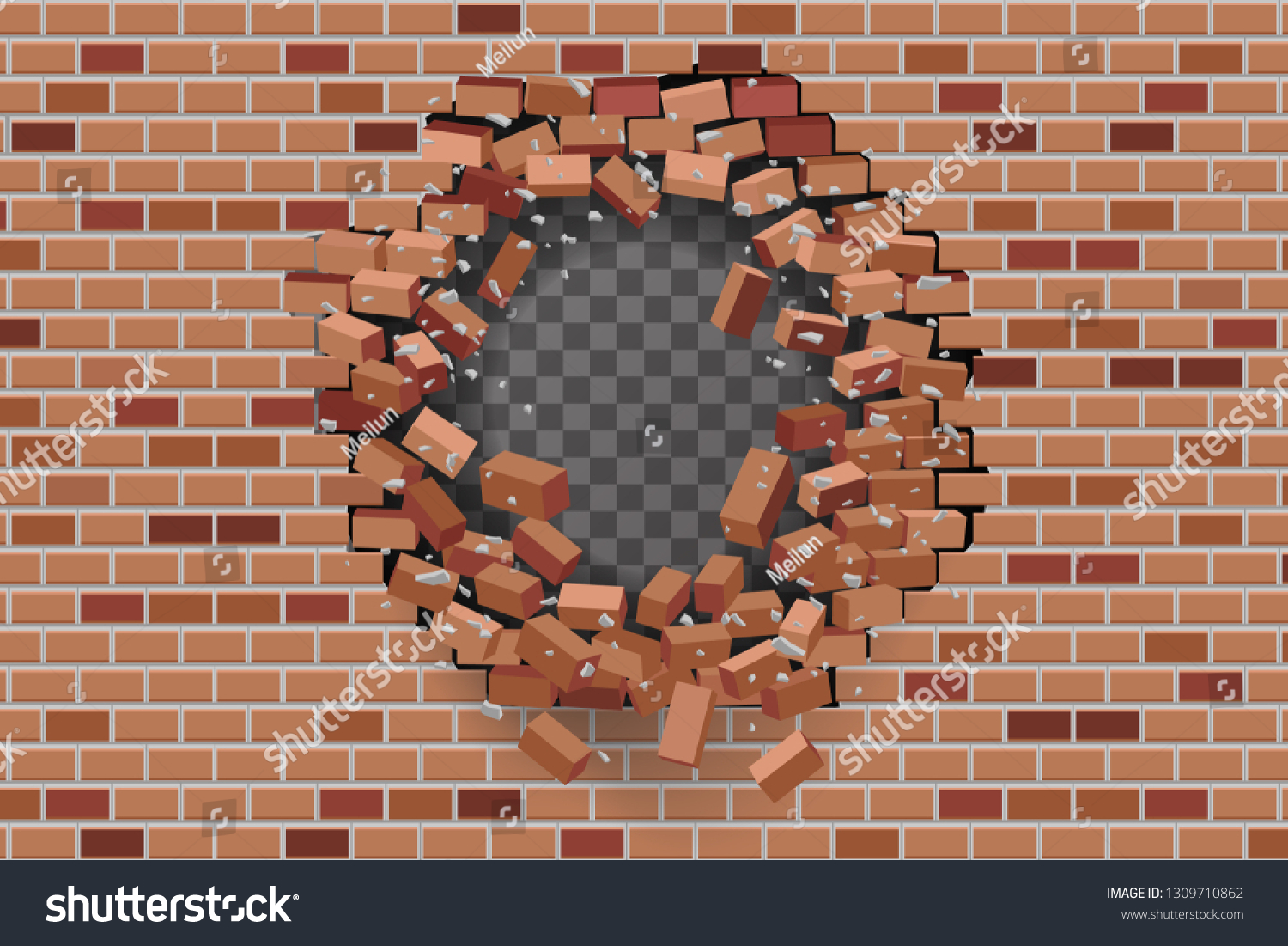 4,423 Brick wall smash Images, Stock Photos & Vectors | Shutterstock