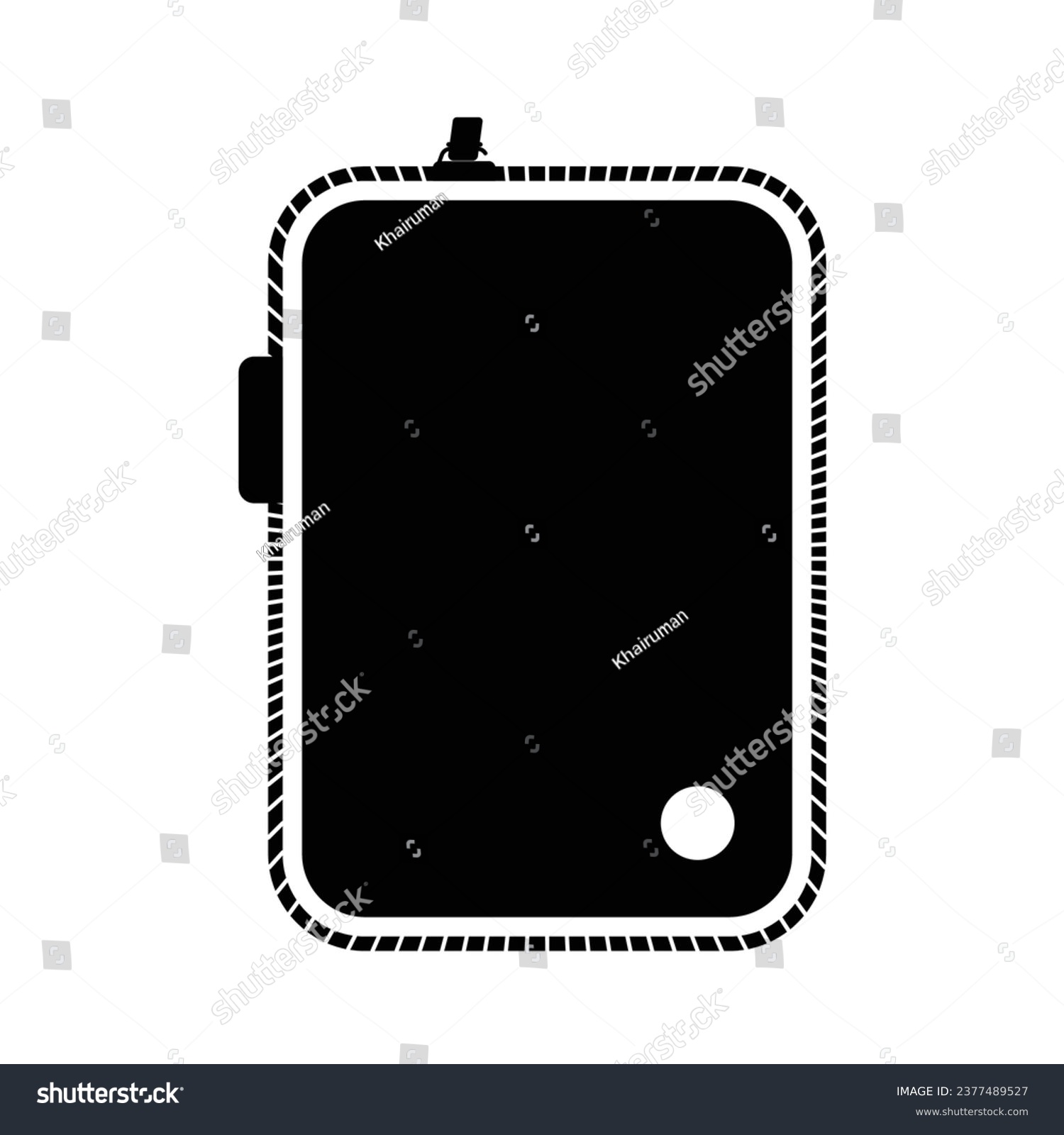 recommend clip art: Wallet Pouch with Zipper Silhouette. Black and White Icon Design Elements on Isolated White Background