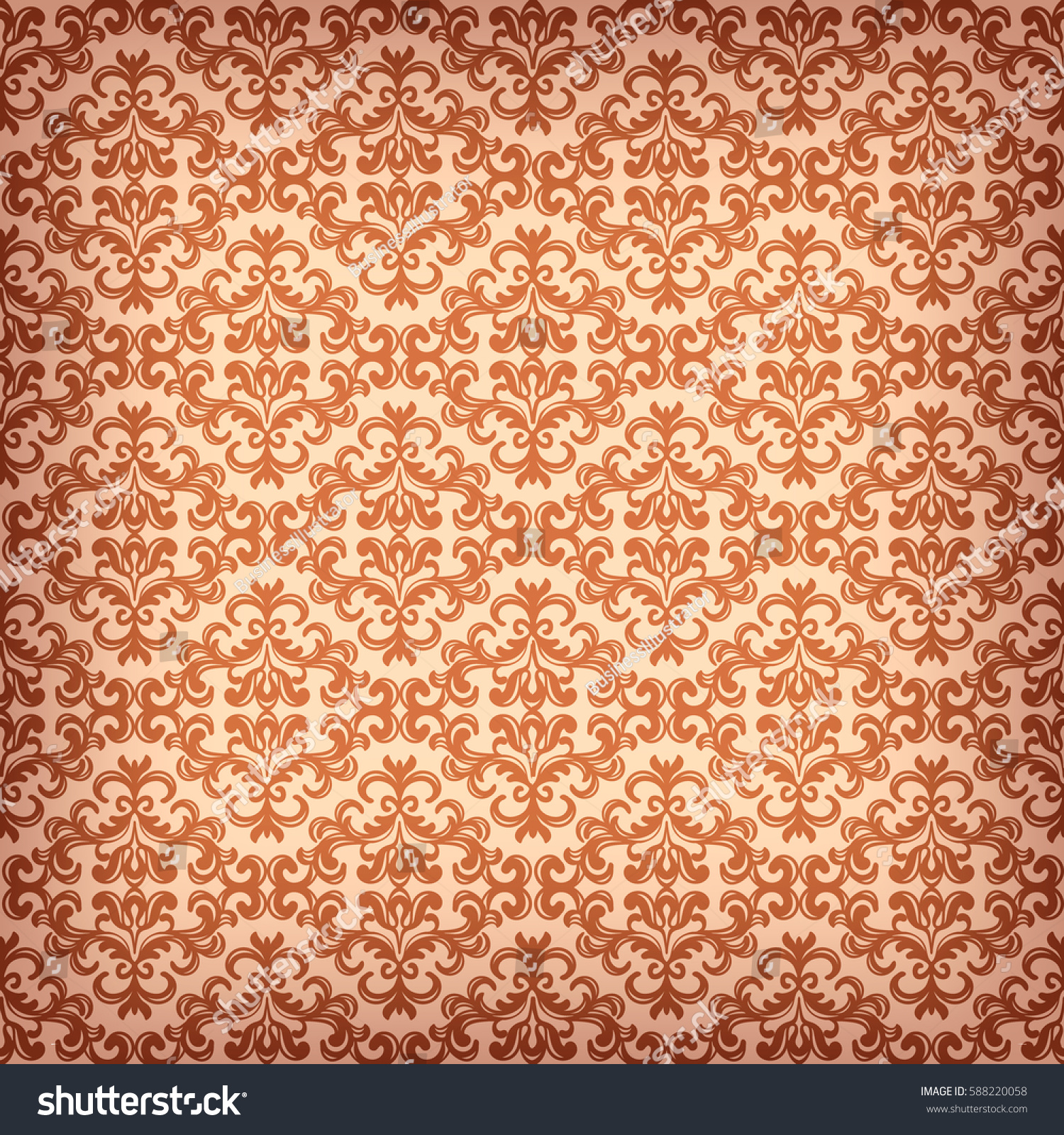Wallpaper Pattern Old Paper Luxury Background: เวกเตอร์สต็อก (ปลอดค่า ...