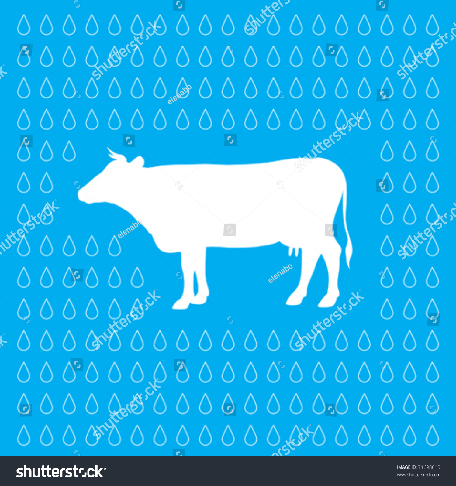 Wallpaper Cow Milk Drops Stock Vector (Royalty Free) 71698645 ...