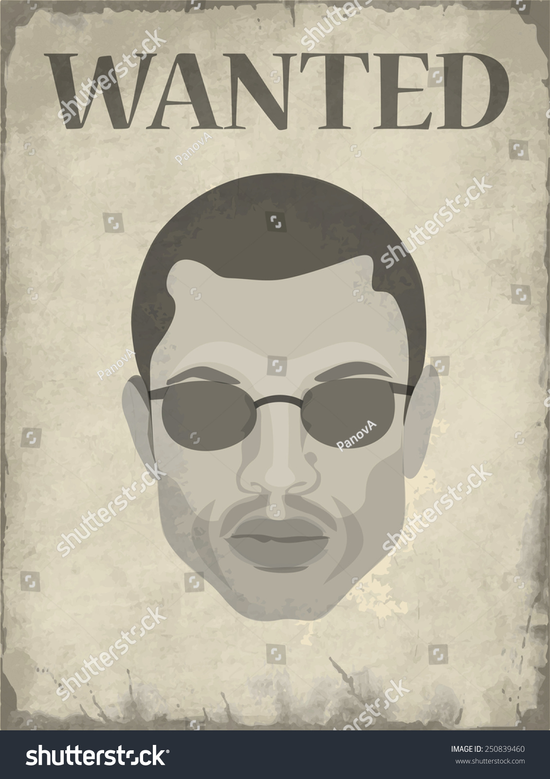 wanted-poster-image-person-stock-vector-royalty-free-250839460