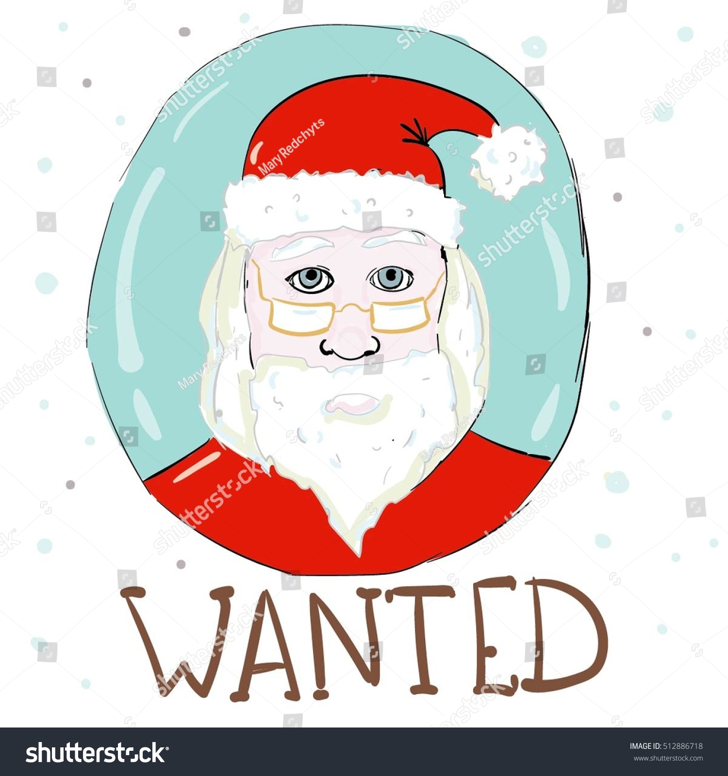 Wanted Santa Stock Vector 512886718 Shutterstock