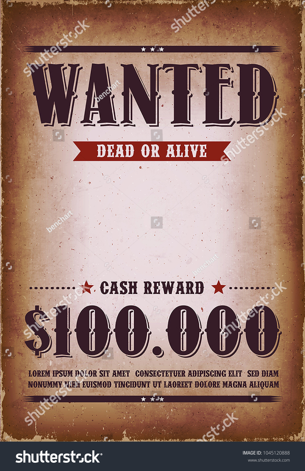 Wanted Western Poster Background Illustration Vintage Stock Vector ...