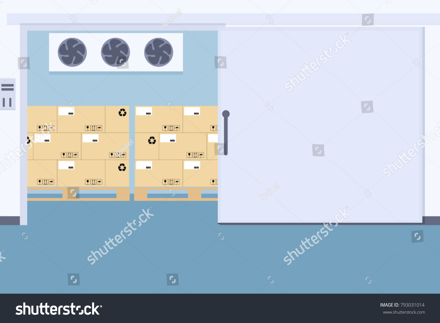 SVG of Warehouse cold storage of packaging svg