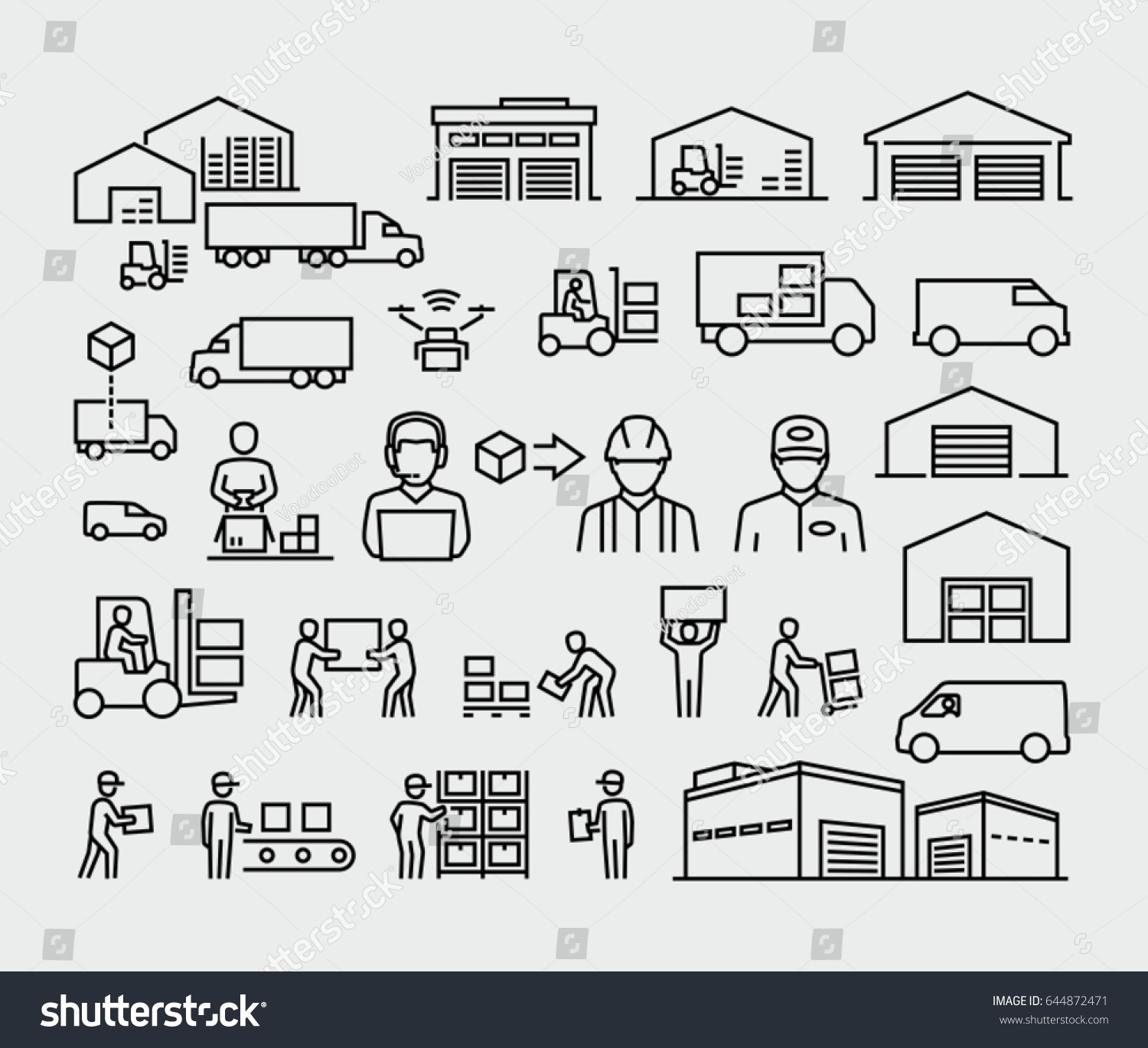 65 094 창고 픽토그램 이미지 스톡 사진 및 벡터 Shutterstock