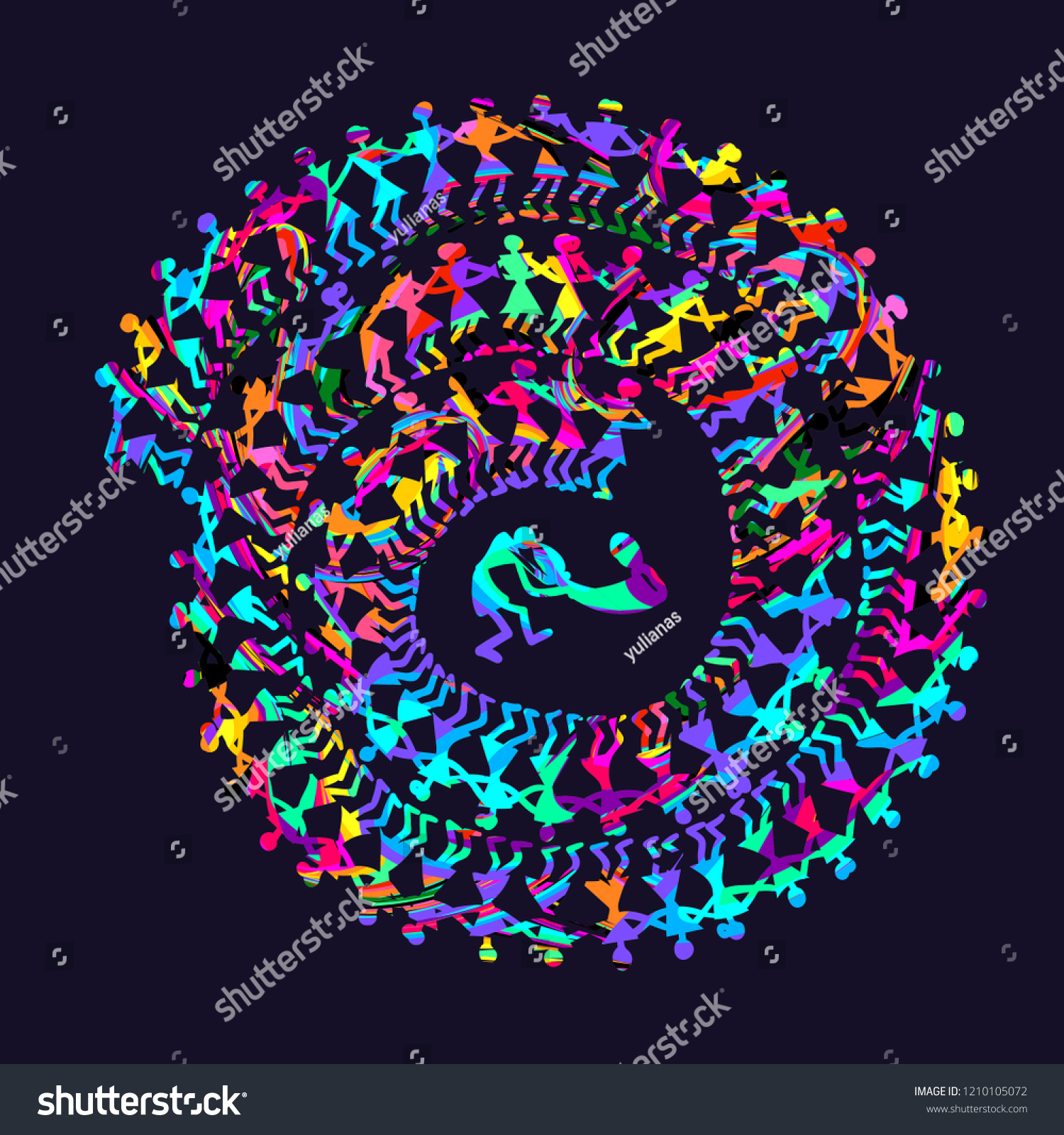 Warli Painting Hand Drawn Traditional Ancient Stock Vector Royalty   Stock Vector Warli Painting Hand Drawn Traditional The Ancient Tribal Art India In The Style Of Indian Kitsch 1210105072 