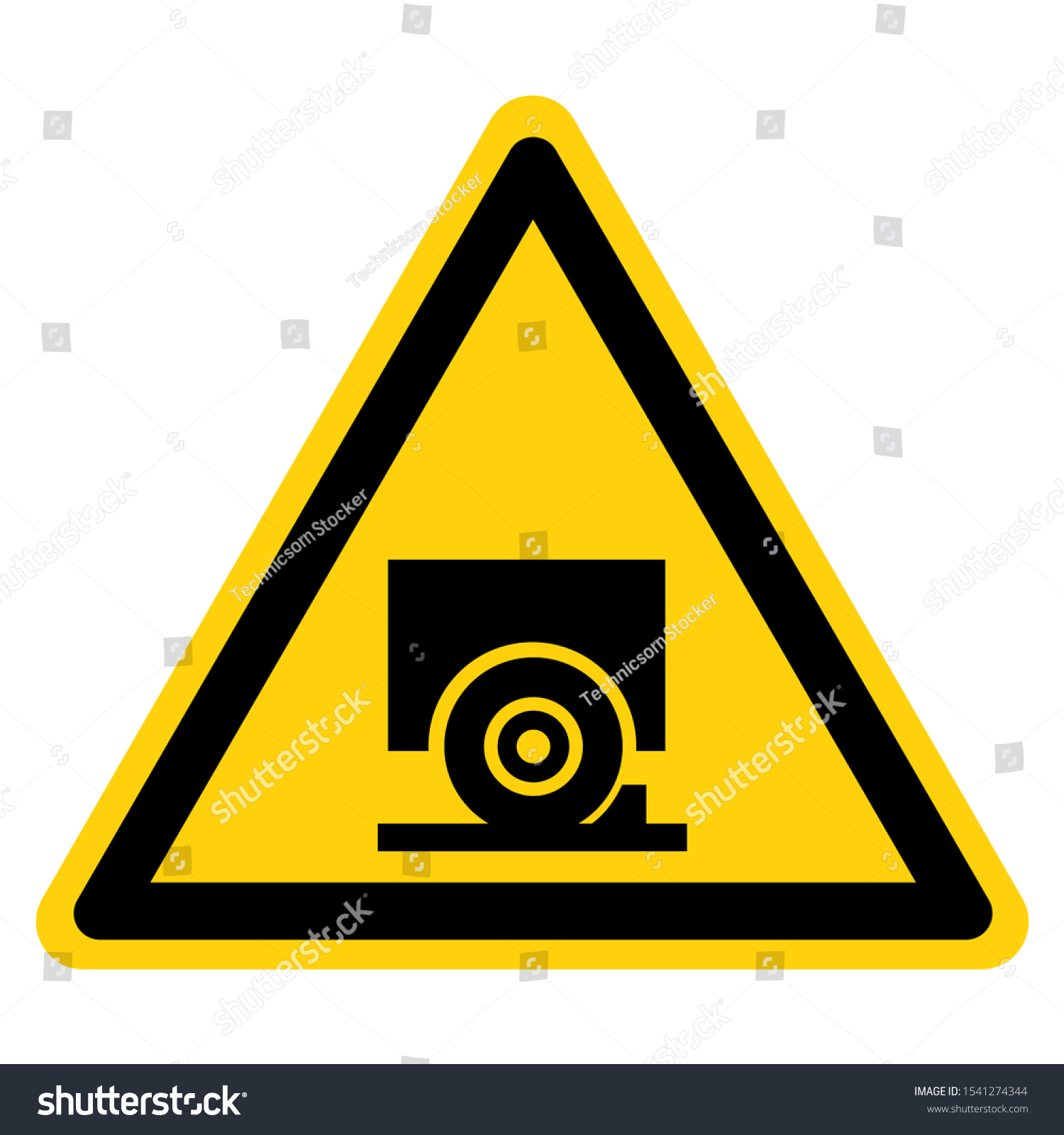 SVG of Warning Chock Wheels Symbol Sign, Vector Illustration, Isolate On White Background Label. EPS10 svg
