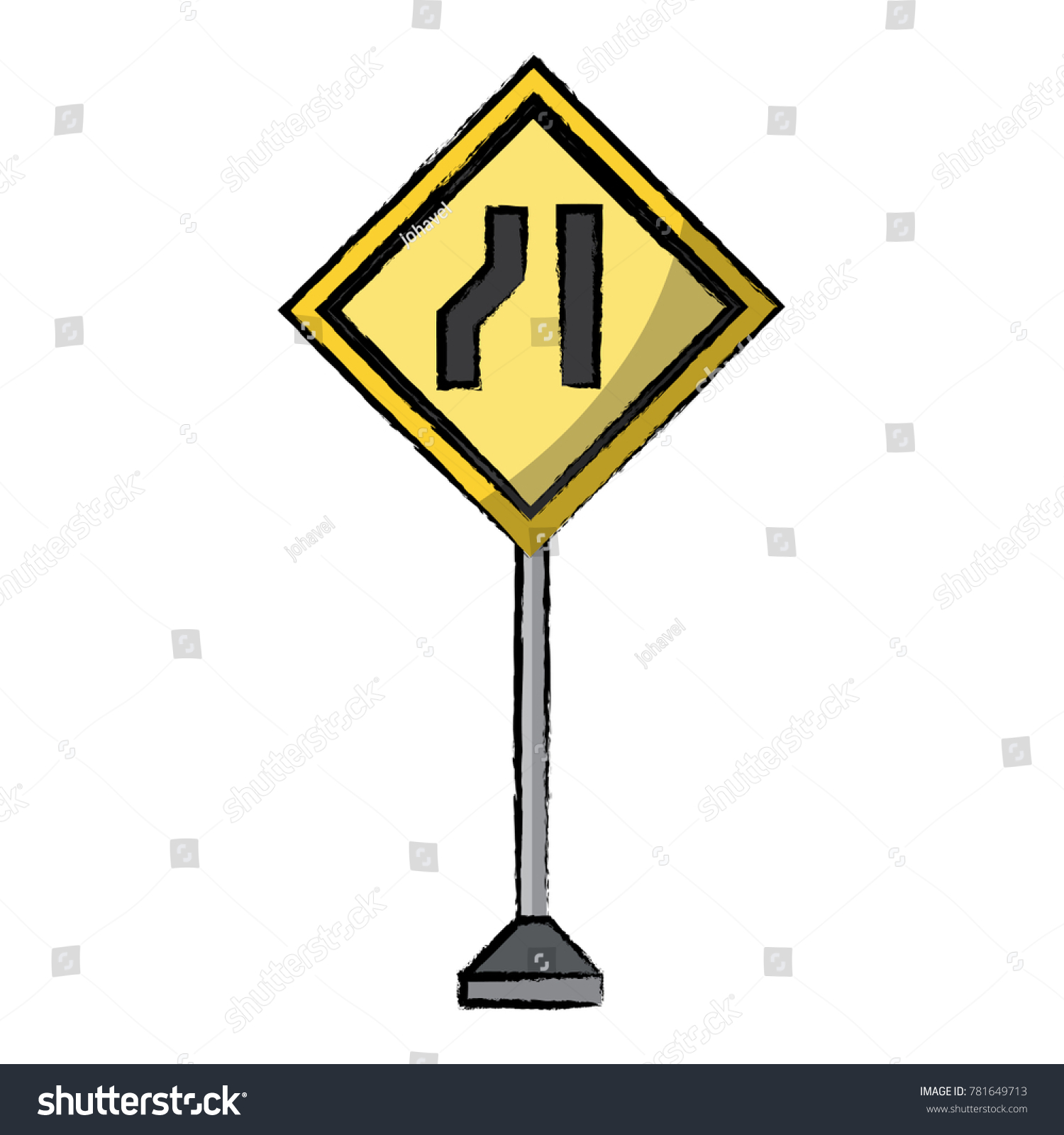 Warning Road Signs Design Stock Vector Royalty Free 781649713 Shutterstock 