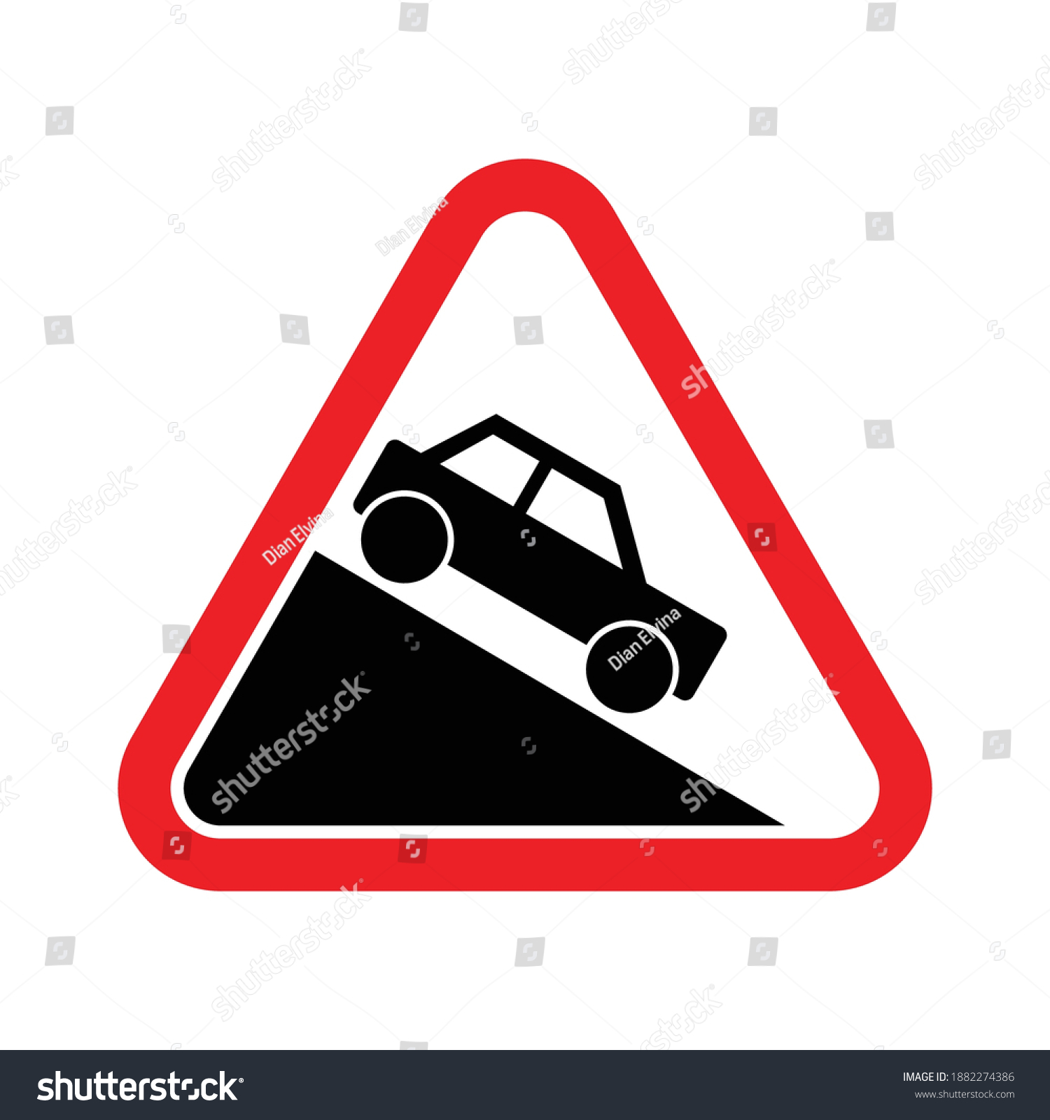 9,207 Downhill sign Images, Stock Photos & Vectors | Shutterstock