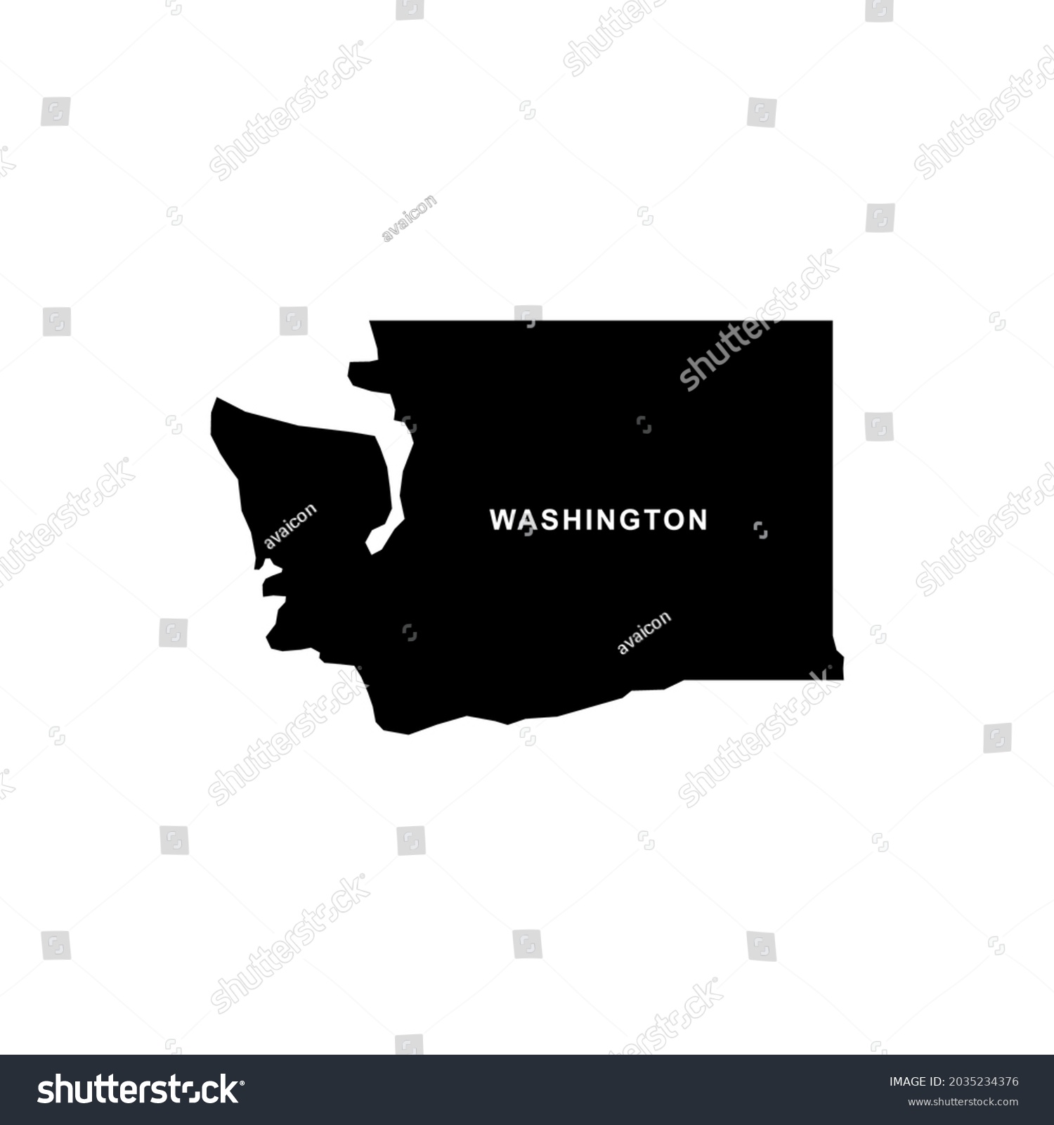 SVG of Washington map icon. Washington icon vector svg
