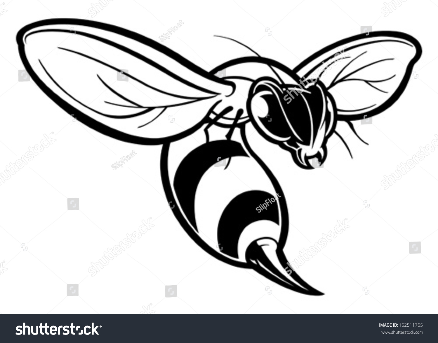 Wasp Stock Vector (Royalty Free) 152511755 - Shutterstock