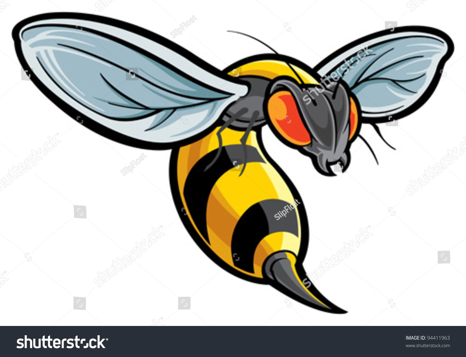 Wasp Stock Vector (Royalty Free) 94411963 - Shutterstock