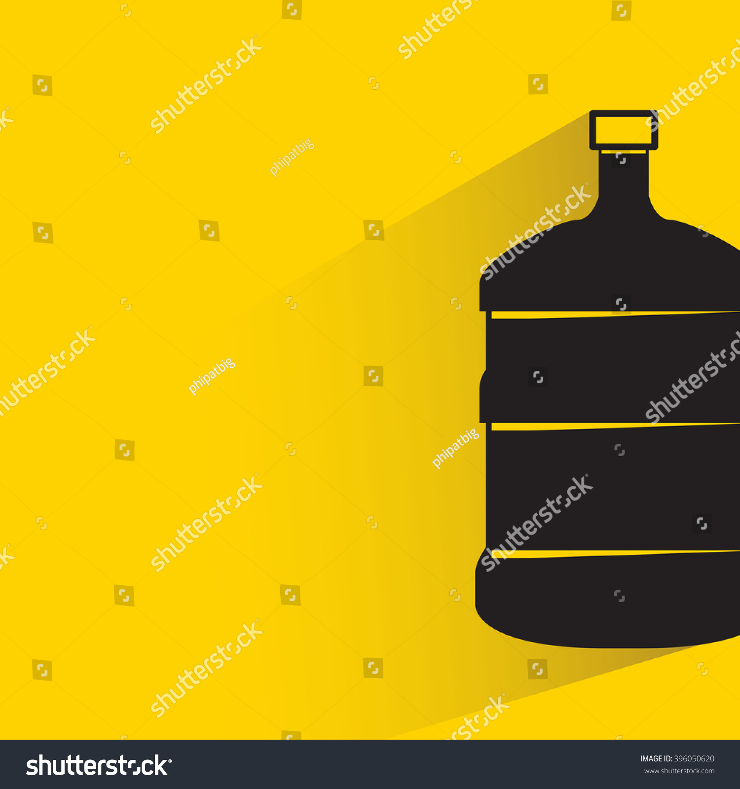 Download Water Cooler Water Bottle On Yellow Stock Vector Royalty Free 396050620 Yellowimages Mockups