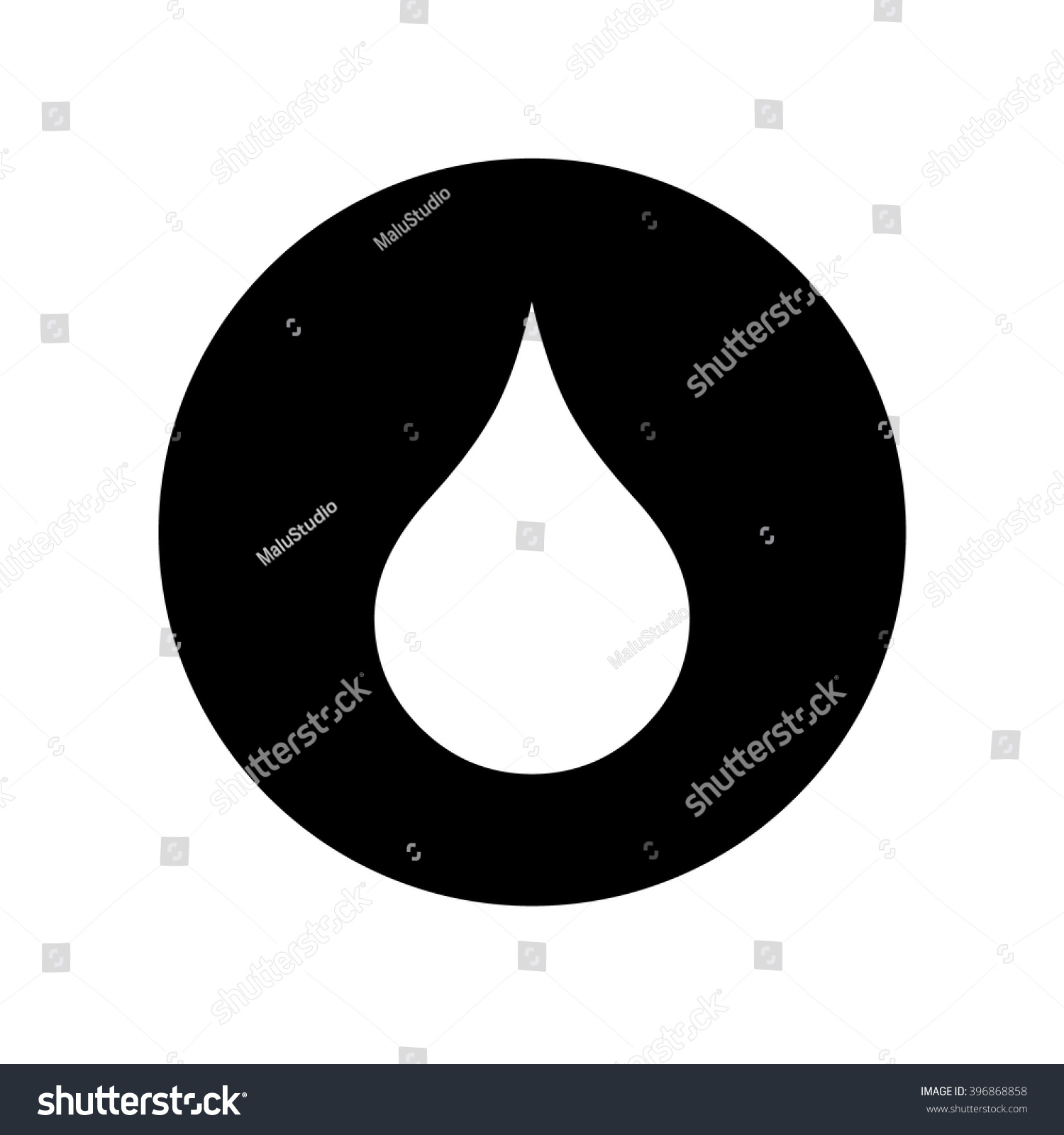 Water Drop Circle Vector Illustration Stock Vector (Royalty Free ...