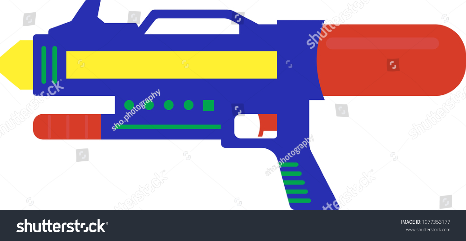 Water Gun Icon No Background Stock Vector (Royalty Free) 1977353177 ...