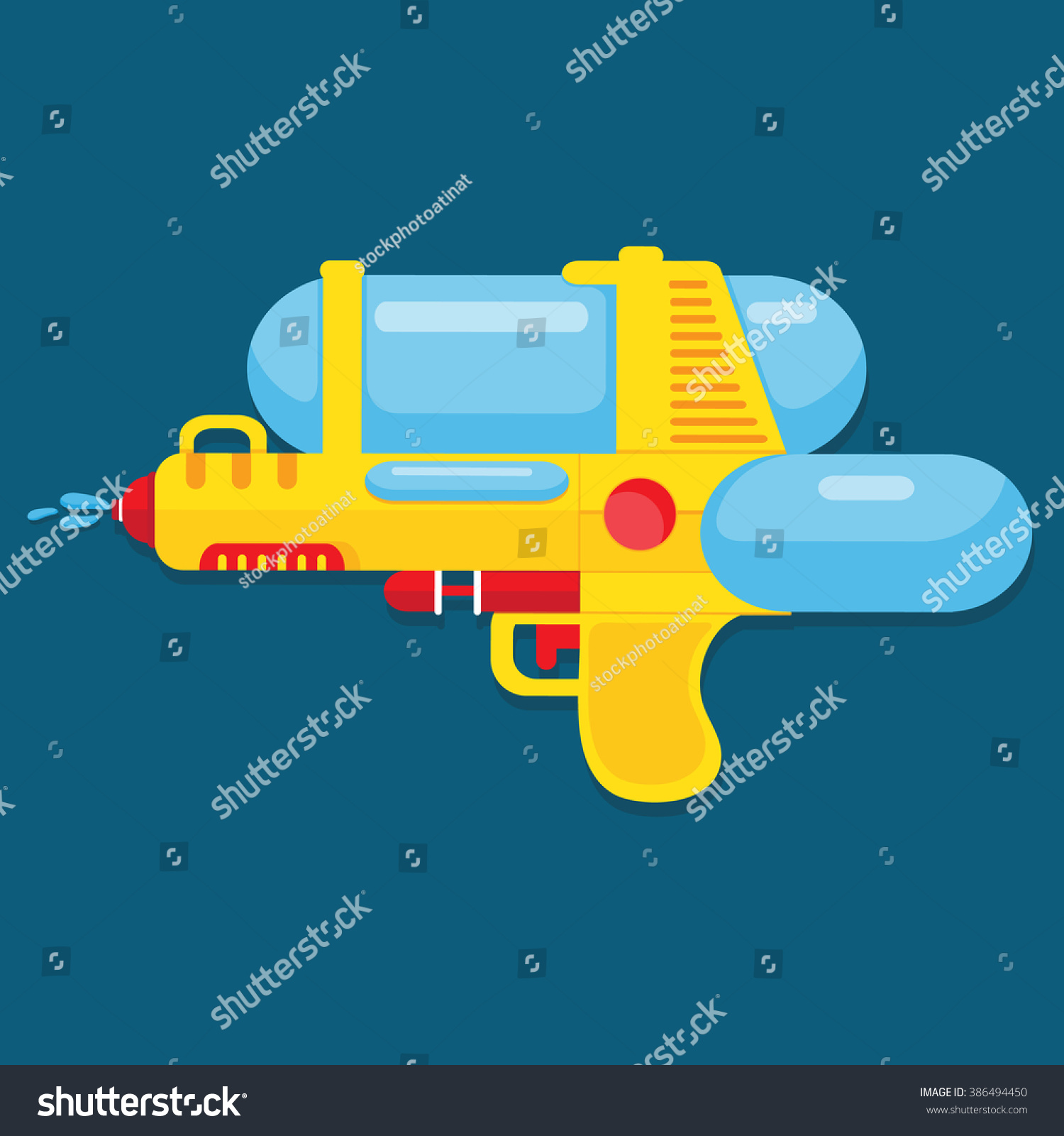 Water Gun Vector Design Summer Stock Vector (Royalty Free) 386494450 ...