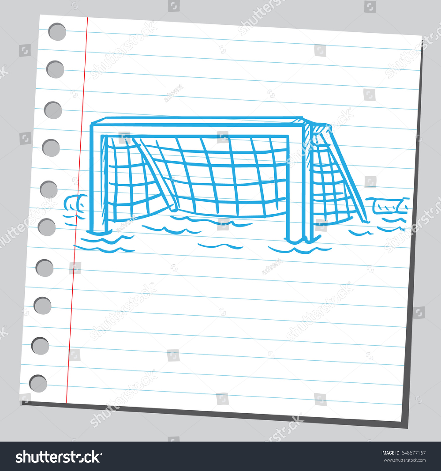 Water Polo Goal Stock Vector (Royalty Free) 648677167 Shutterstock