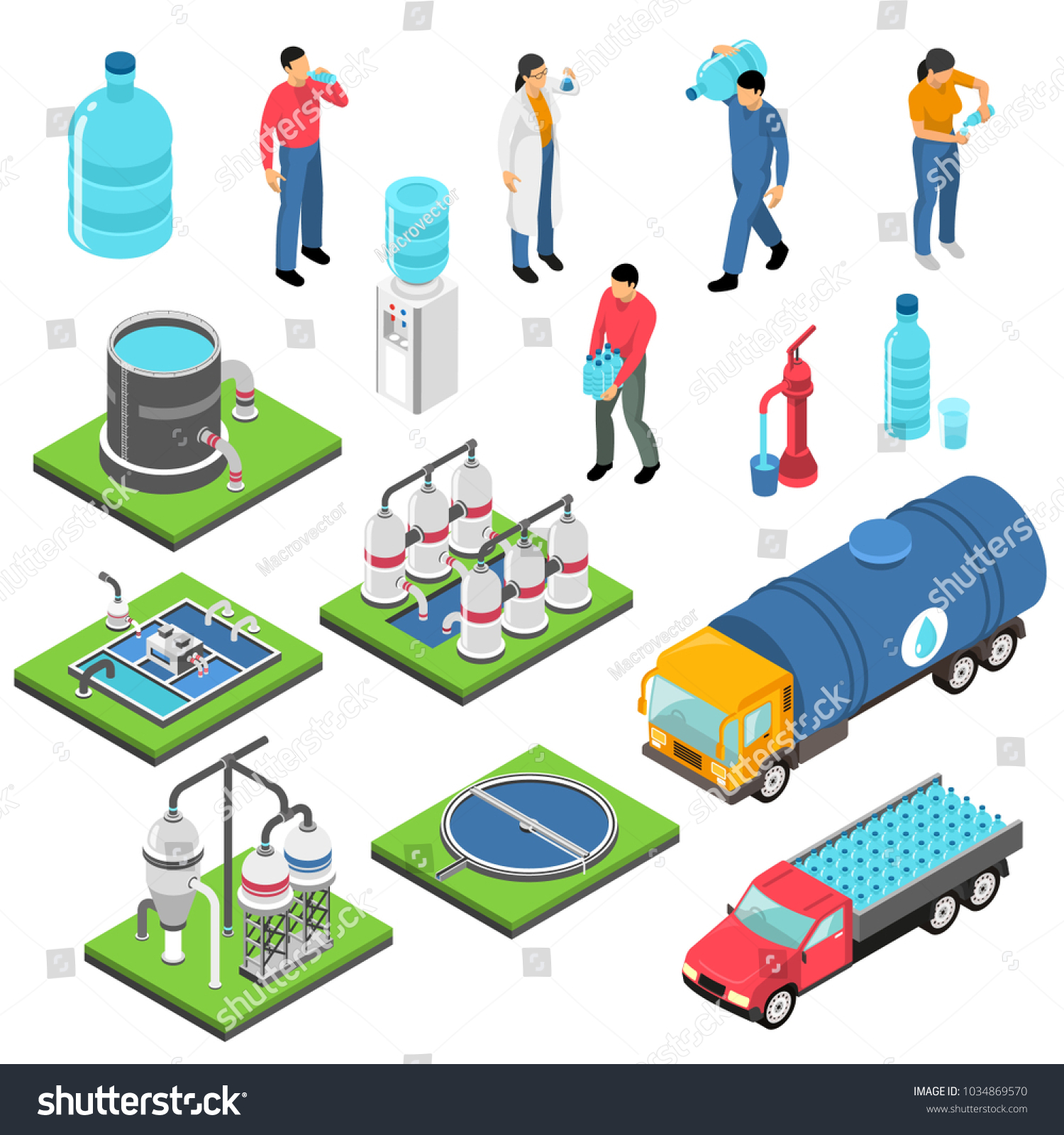 6,151 Isometric drinking water Images, Stock Photos & Vectors ...