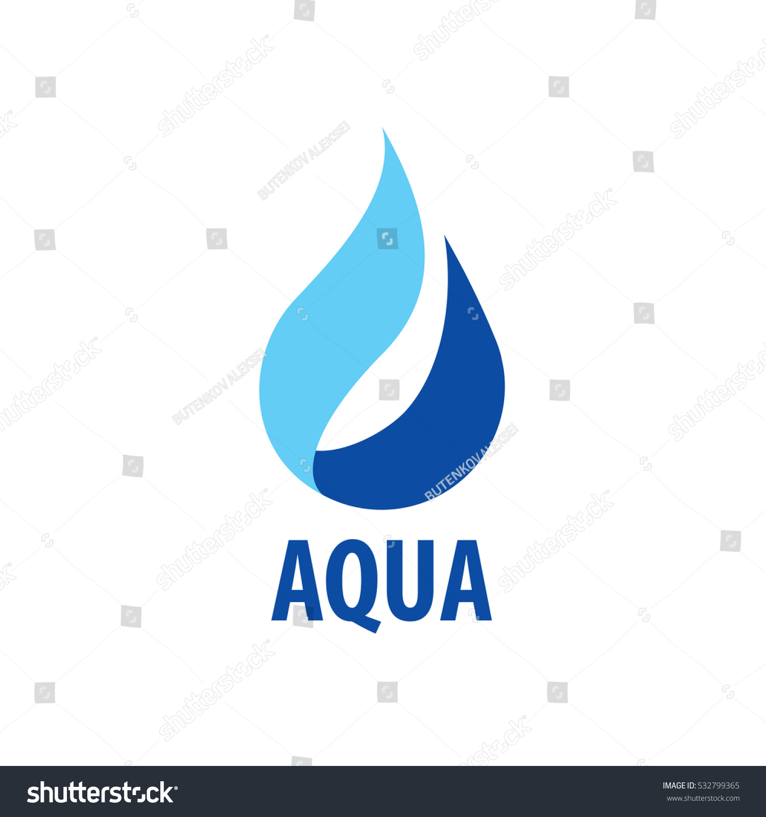 Water Vector Logo Stock Vector 532799365 - Shutterstock