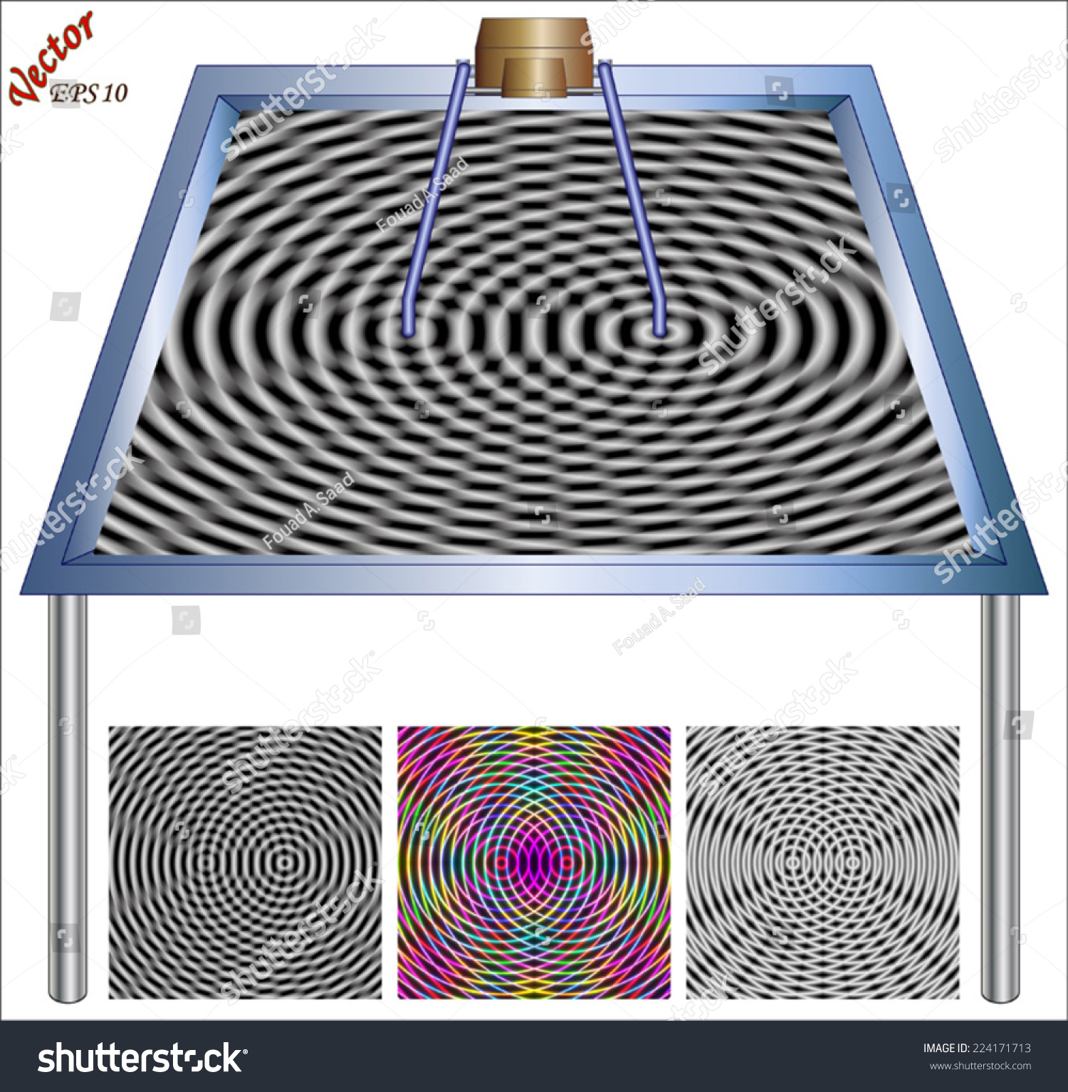 water wave interference experiment