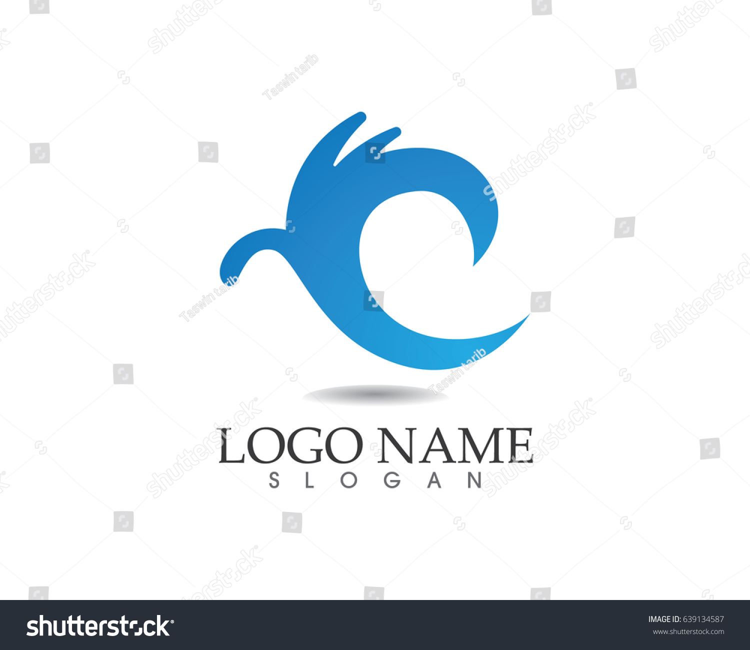 Water Waves Logo Stock Vector (Royalty Free) 639134587 | Shutterstock