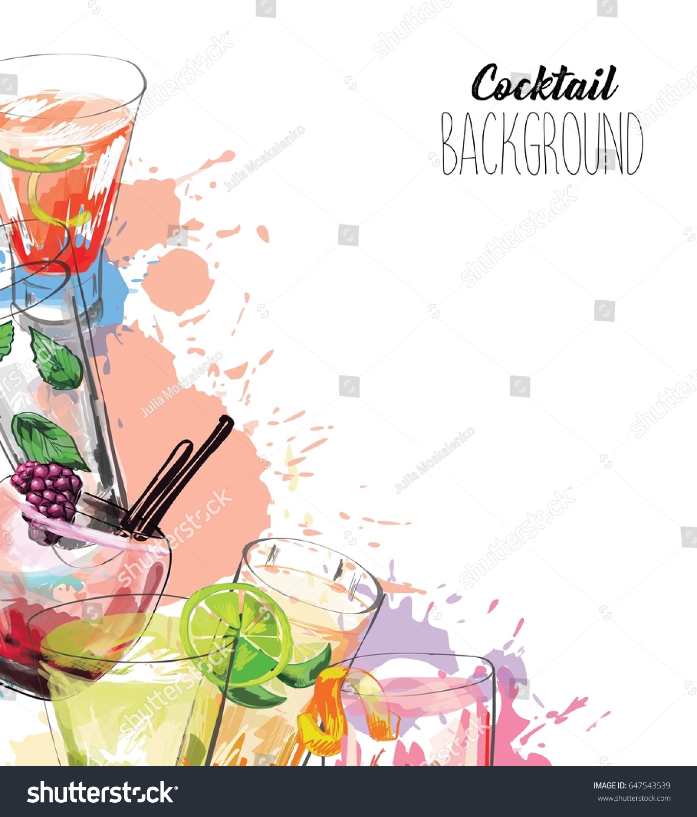 Drink Menu Background Design World of Reference