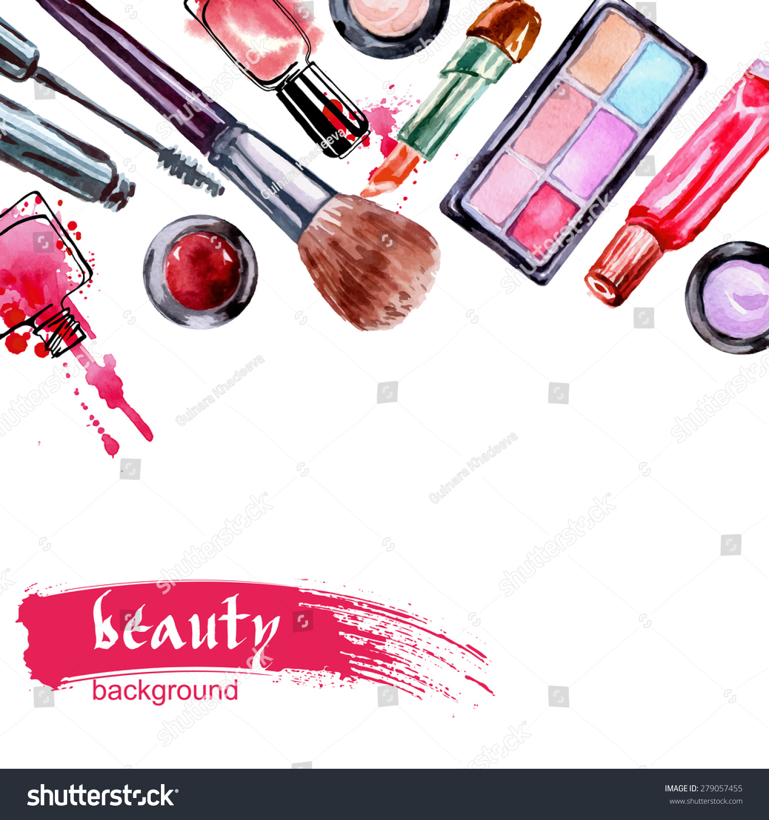 Makeup artist vector Makeup artist vector