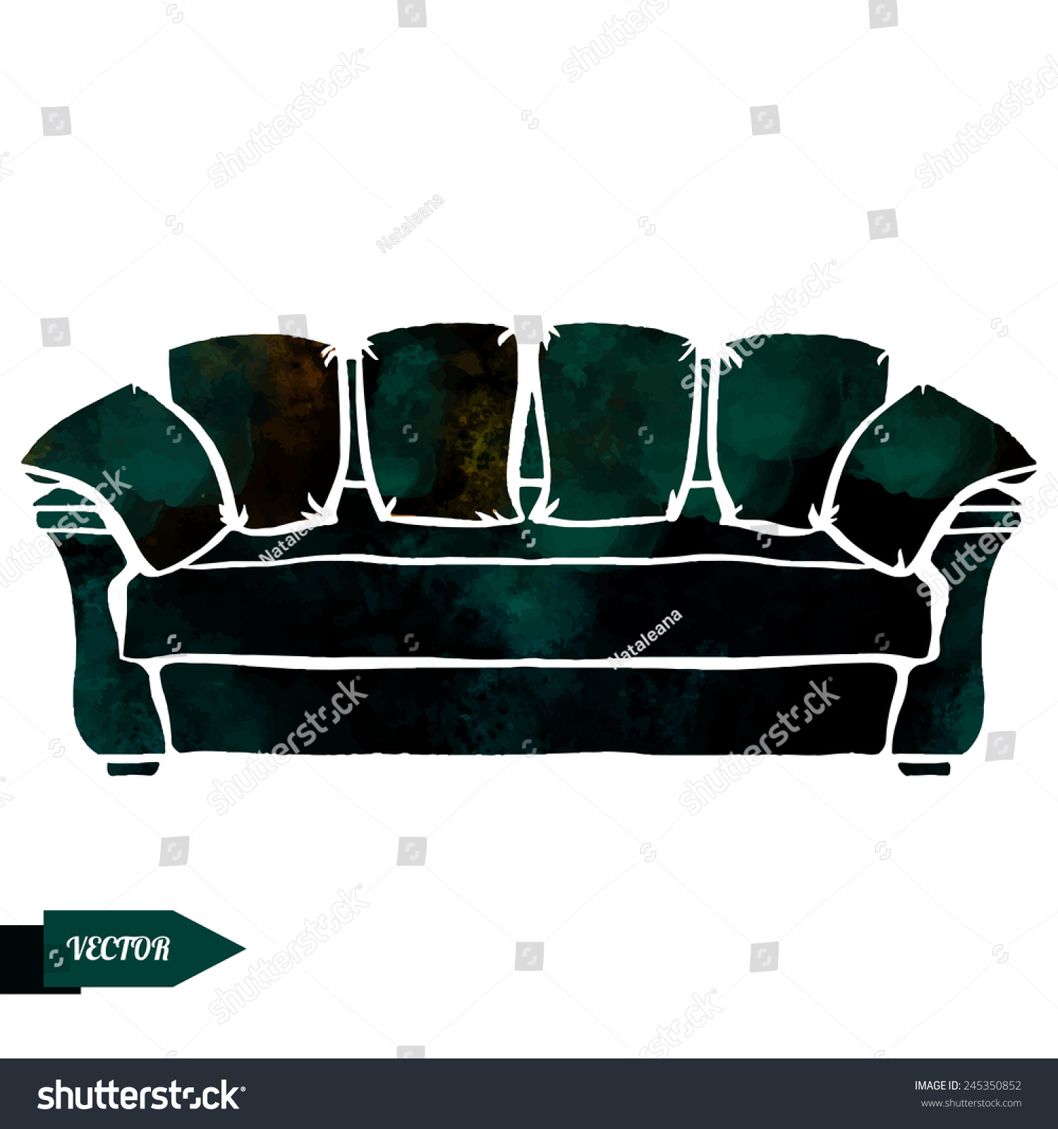 https://image.shutterstock.com/z/stock-vector-watercolor-modern-black-leather-sofa-with-pillows-closeup-isolated-on-a-white-background-245350852.jpg
