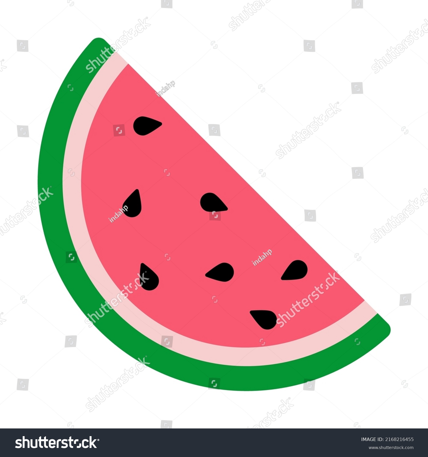 Watermelon Slice Icon Emoji Watermelon Fruit Stock Vector (Royalty Free ...