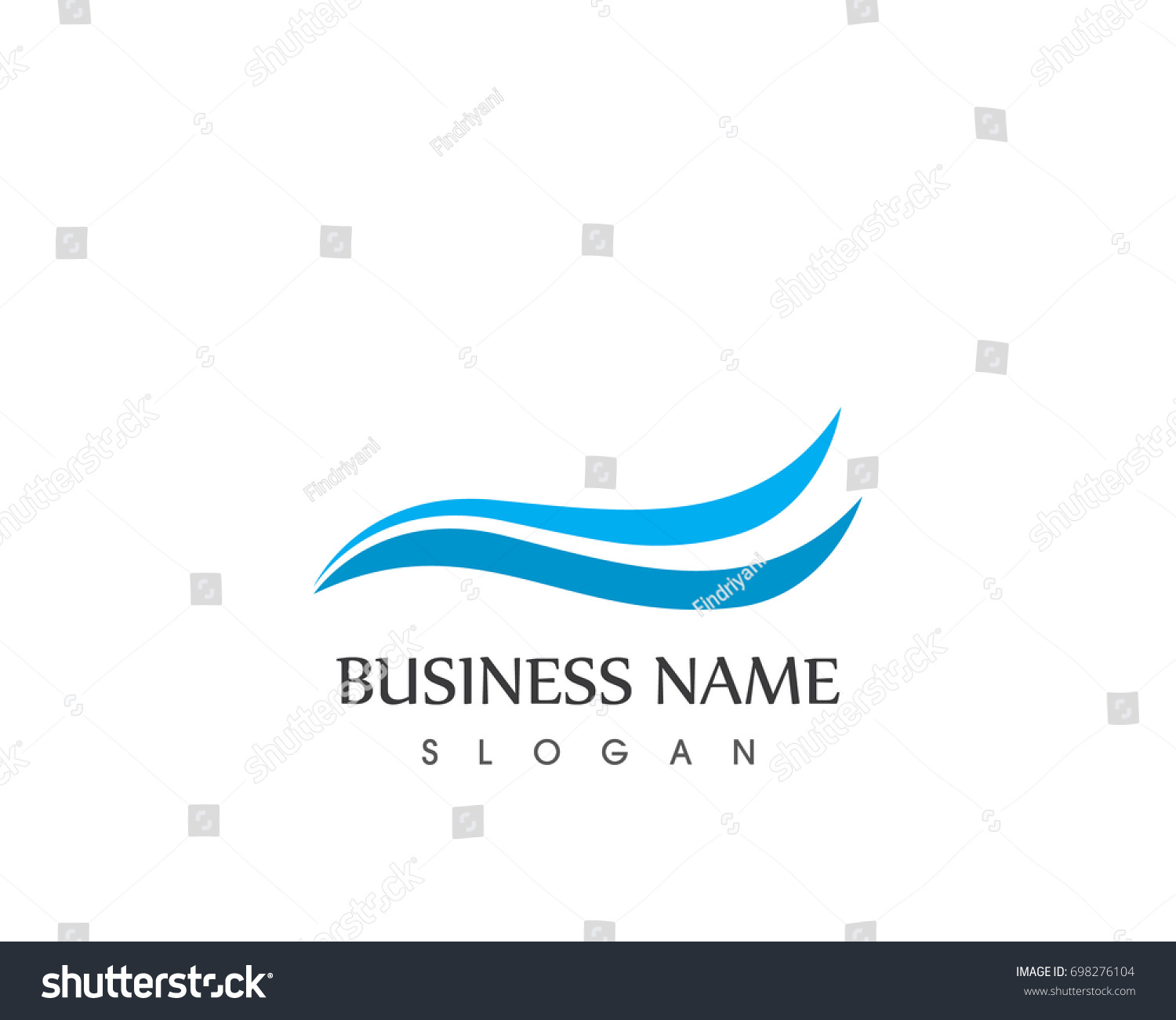 Wave Beach Logo Design Stock Vector (Royalty Free) 698276104