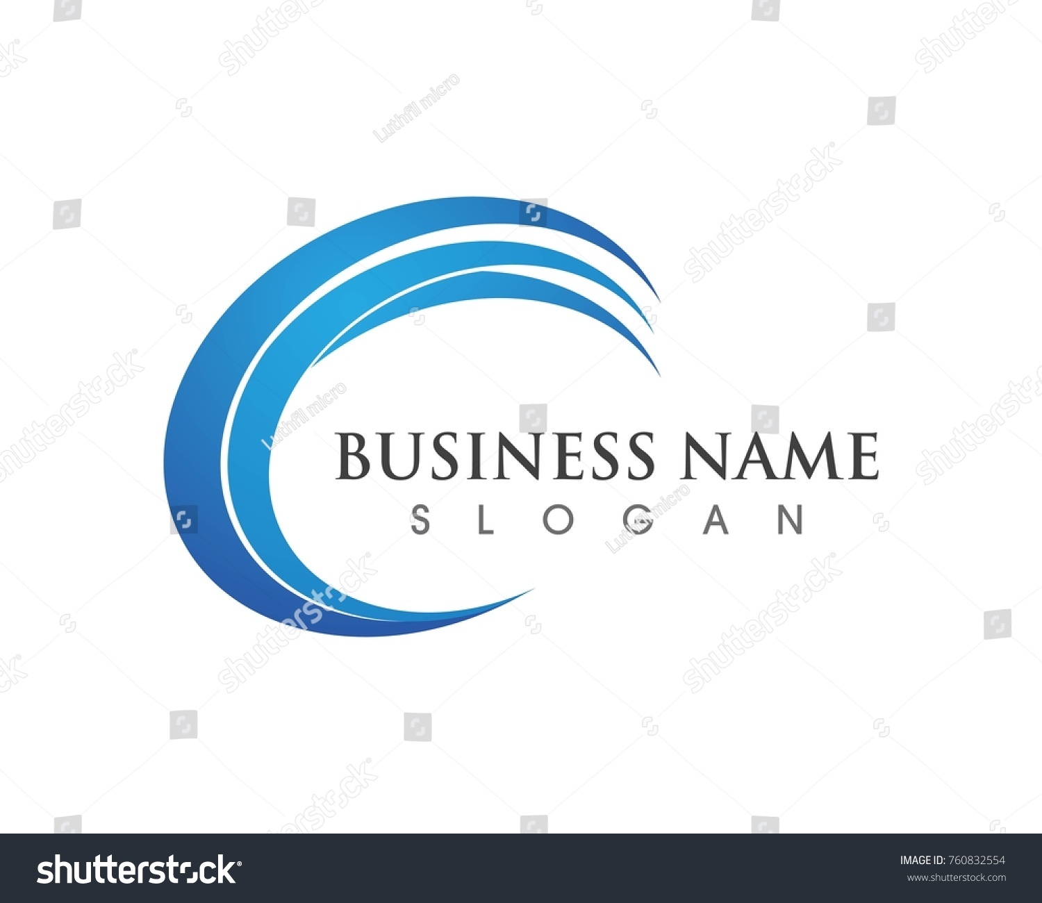 Wave Logos Symbols Stock Vector (Royalty Free) 760832554