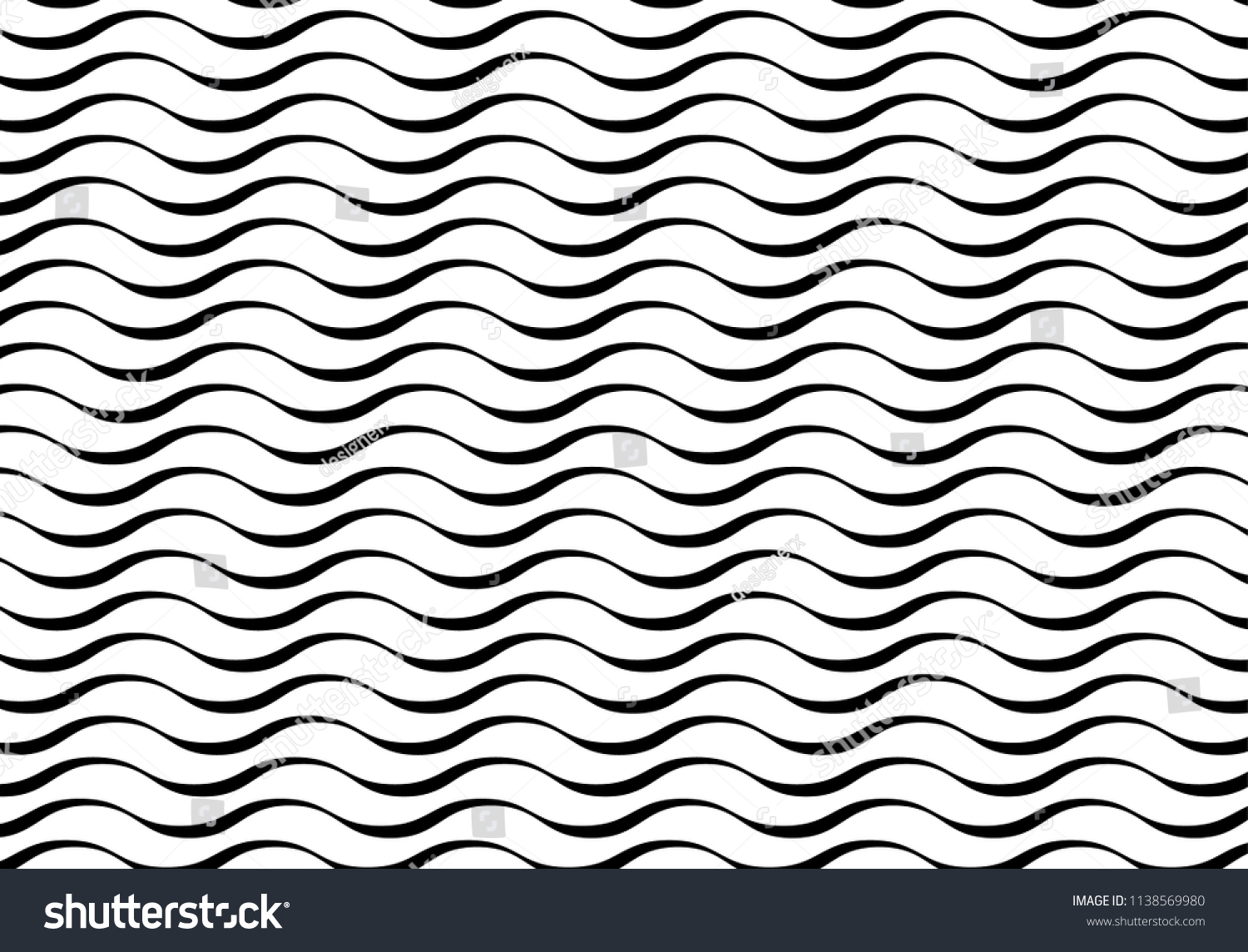 Wave Pattern Vector Graphic Collection On Stock Vector (Royalty Free ...