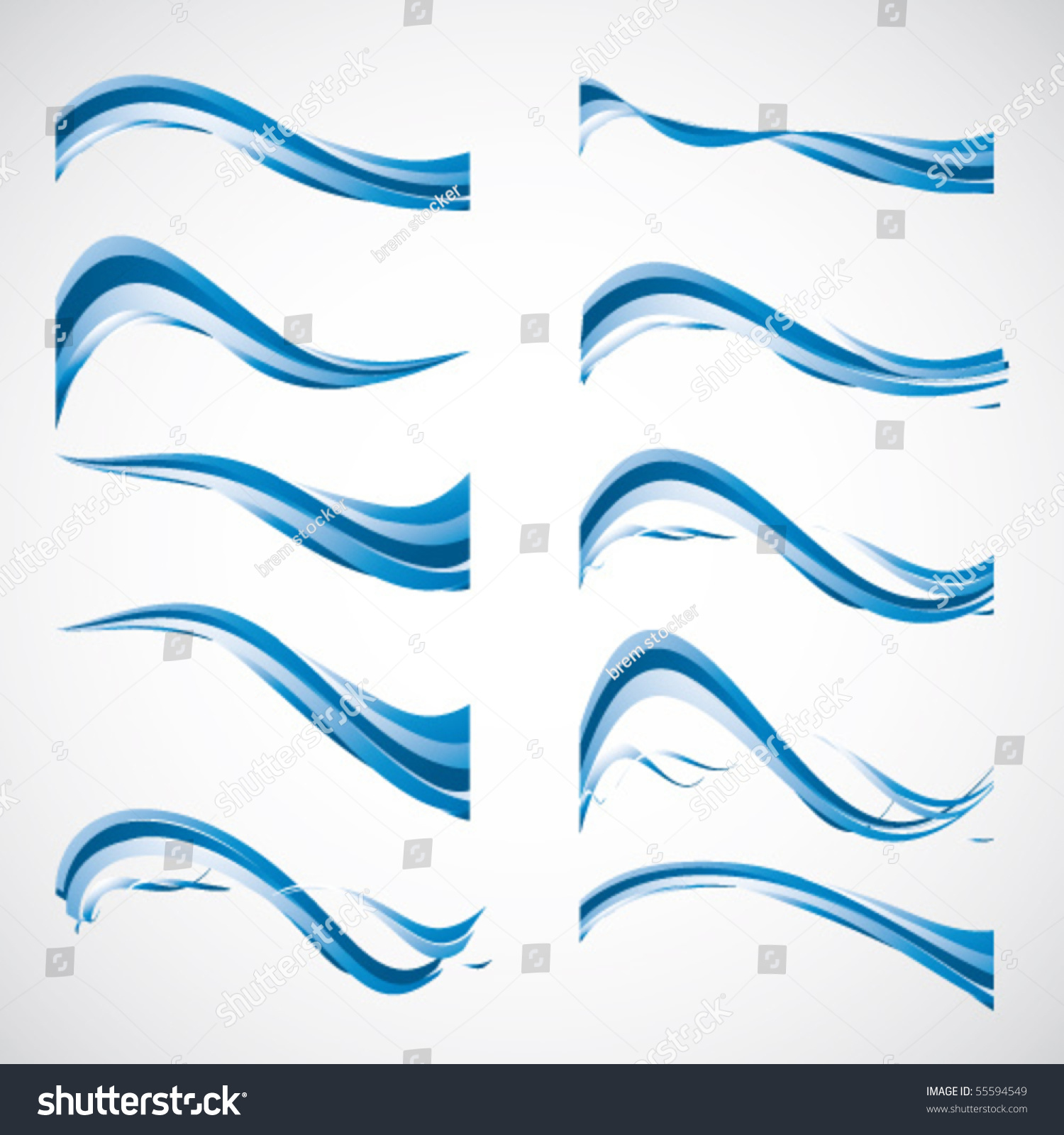 Waves Stock Vector (Royalty Free) 55594549 - Shutterstock