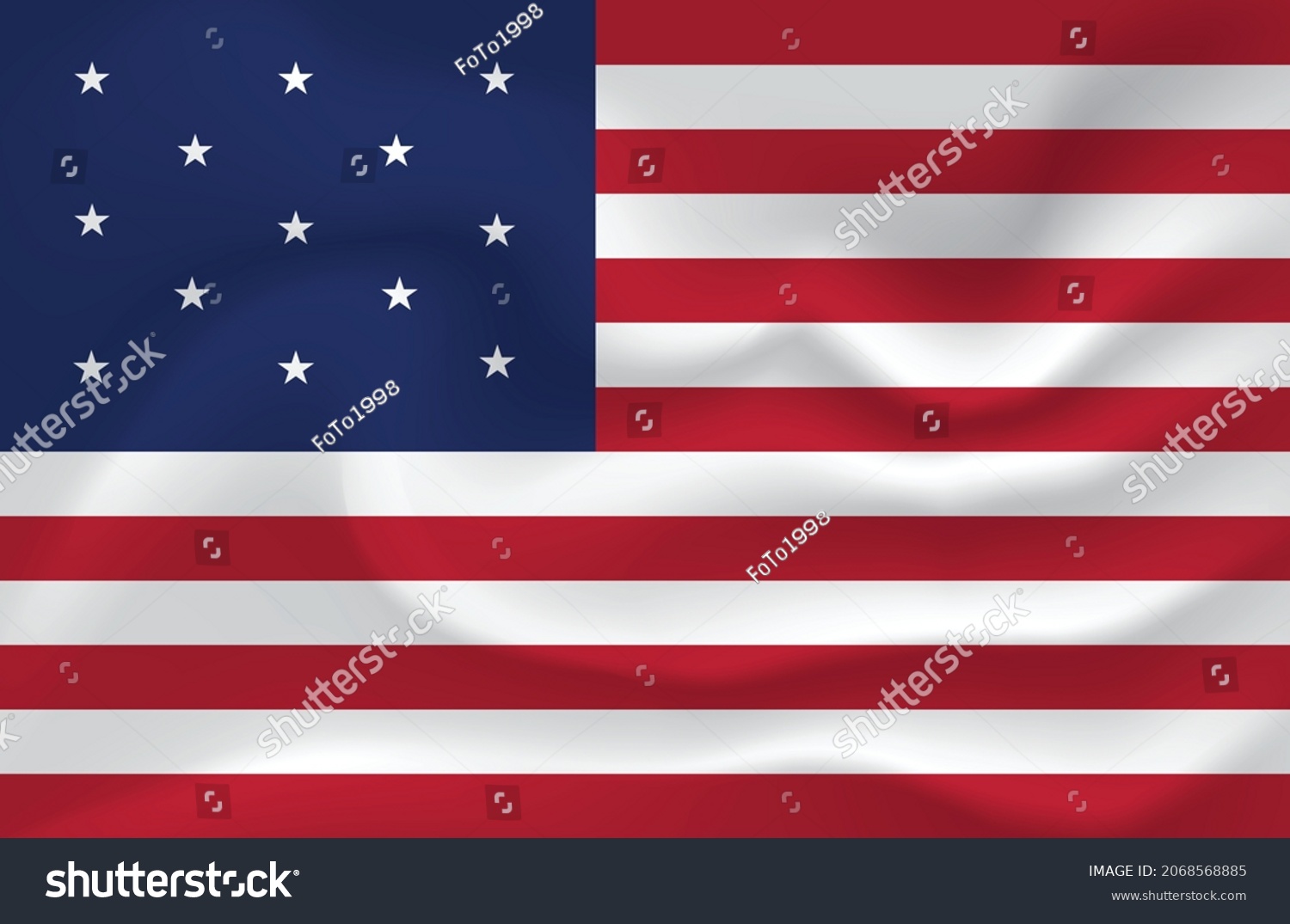 SVG of Waving flag of 1777-1795 background. svg