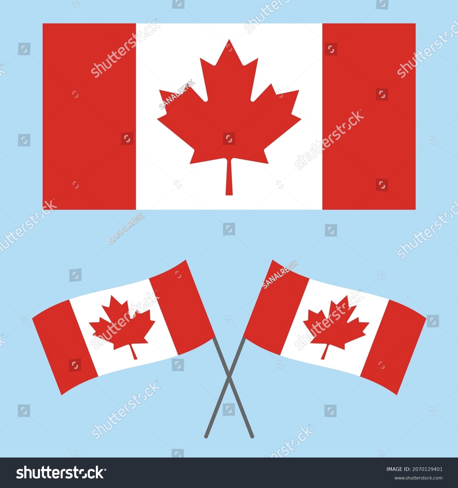 Wavy Canada Flag Vector Stock Illustration Stock Vector (Royalty Free ...