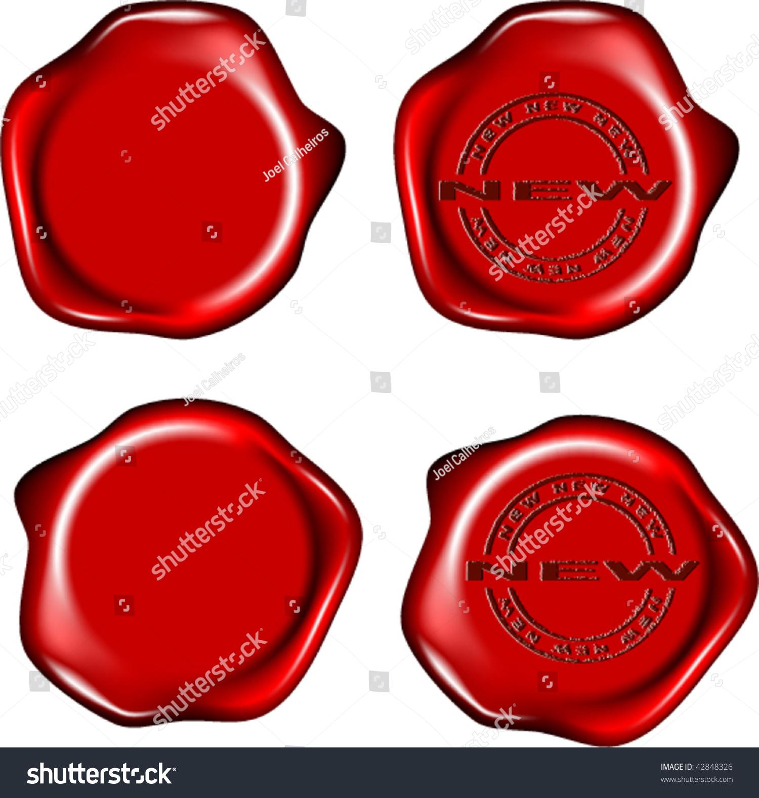 Wax Seal Stock Vector Royalty Free 42848326 Shutterstock 0573