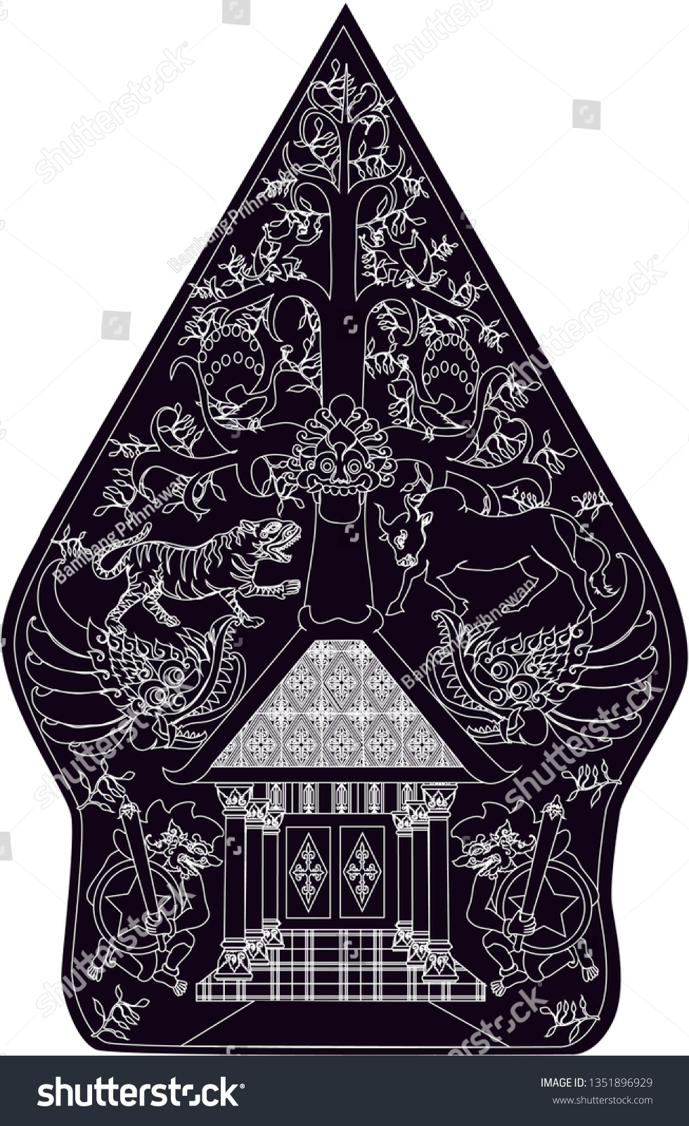 wayang gunungan black indonesian traditional shadow stock vector royalty free 1351896929 https www shutterstock com image vector wayang gunungan black indonesian traditional shadow 1351896929