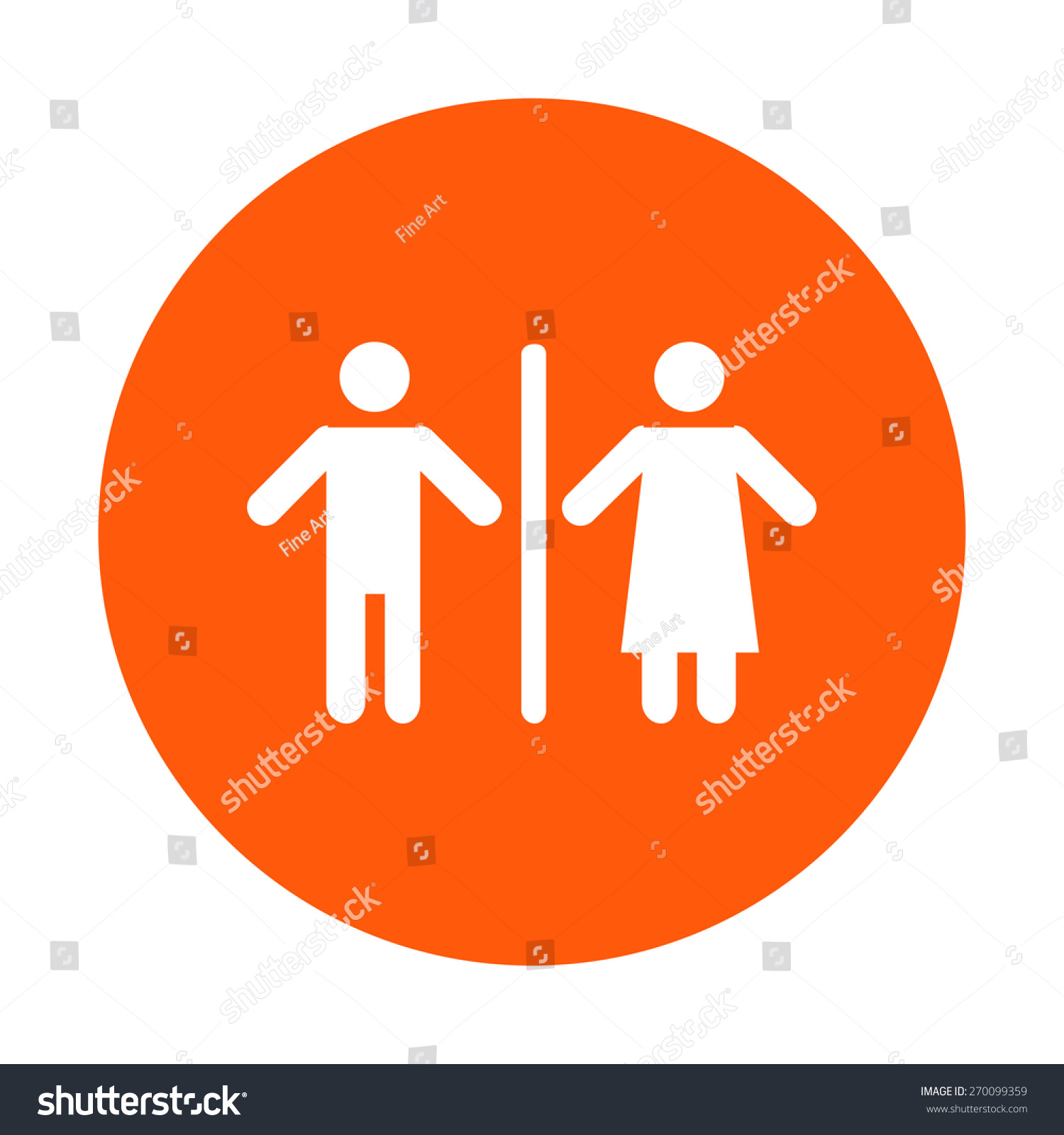 Wc Sign Icon Toilet Symbol Male Stock Vector Royalty Free 270099359