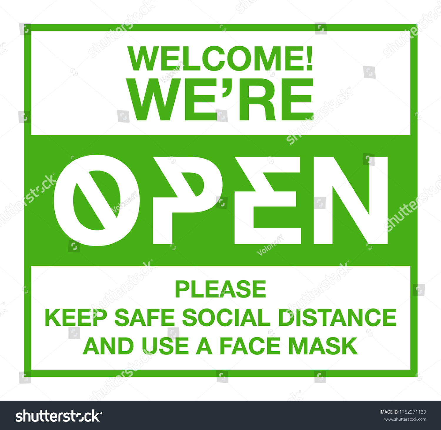 We Open Please Come Sign Board Stock Vector (Royalty Free) 1752271130 ...