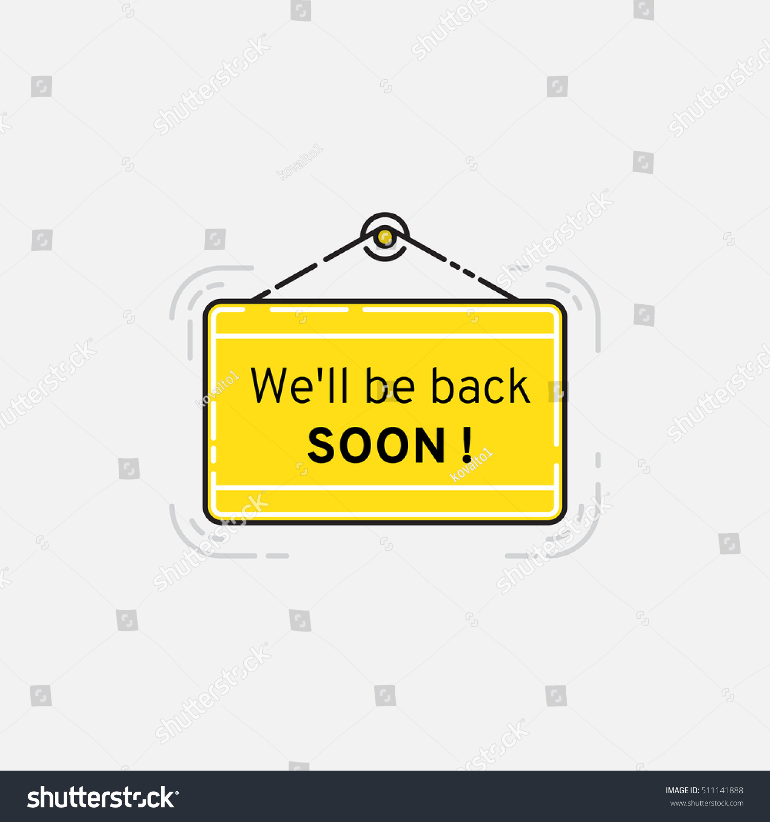 we-will-be-back-soon-sign-stock-vector-royalty-free-511141888