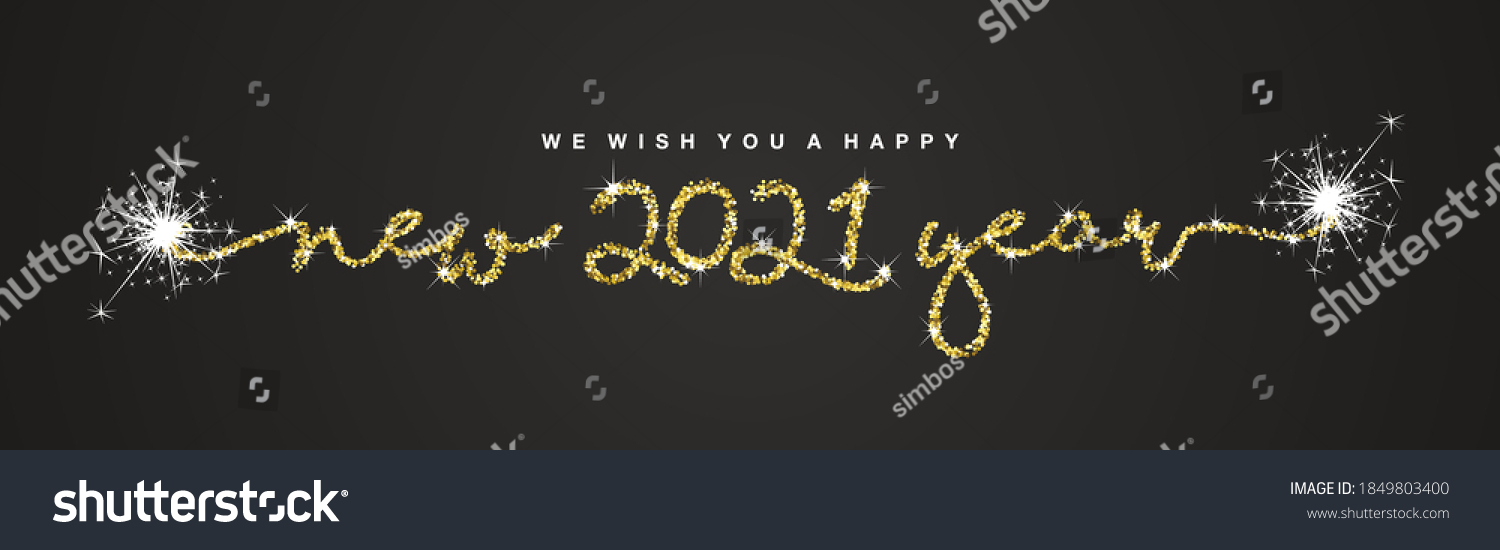 We Wish You Happy New 21 Stock Vector Royalty Free