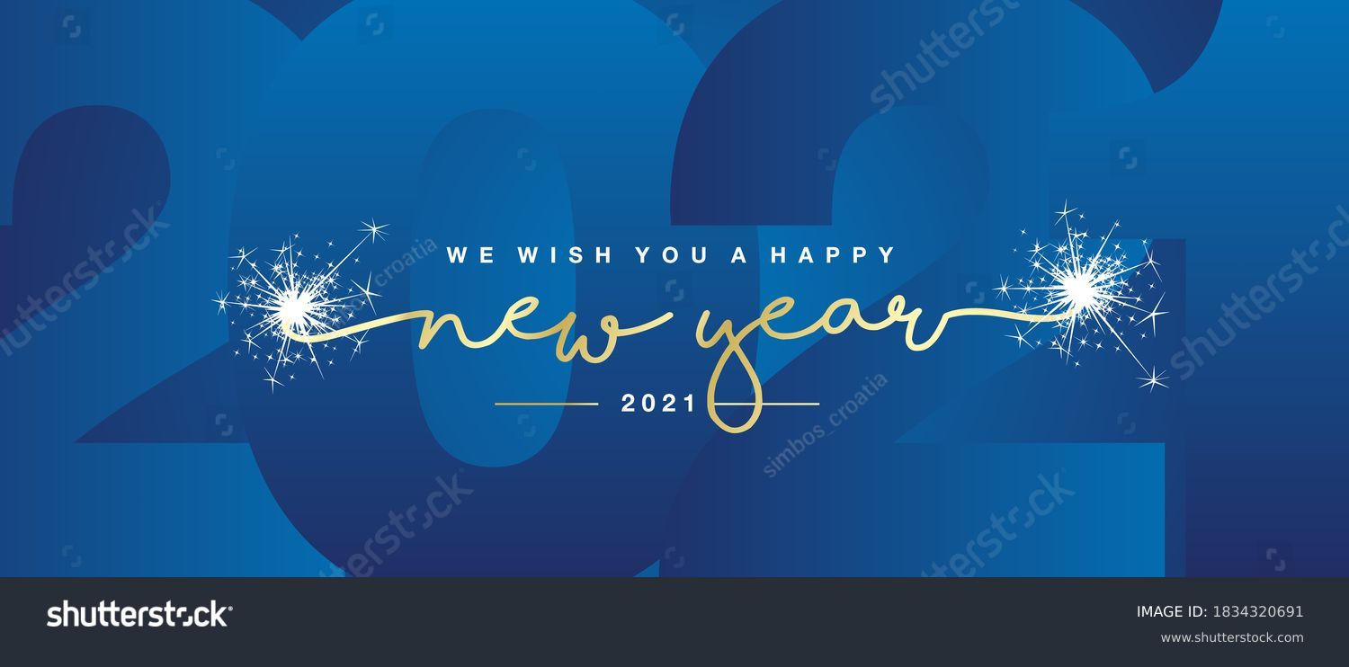 We Wish You Happy New Year Stock Vector (Royalty Free) 1834320691