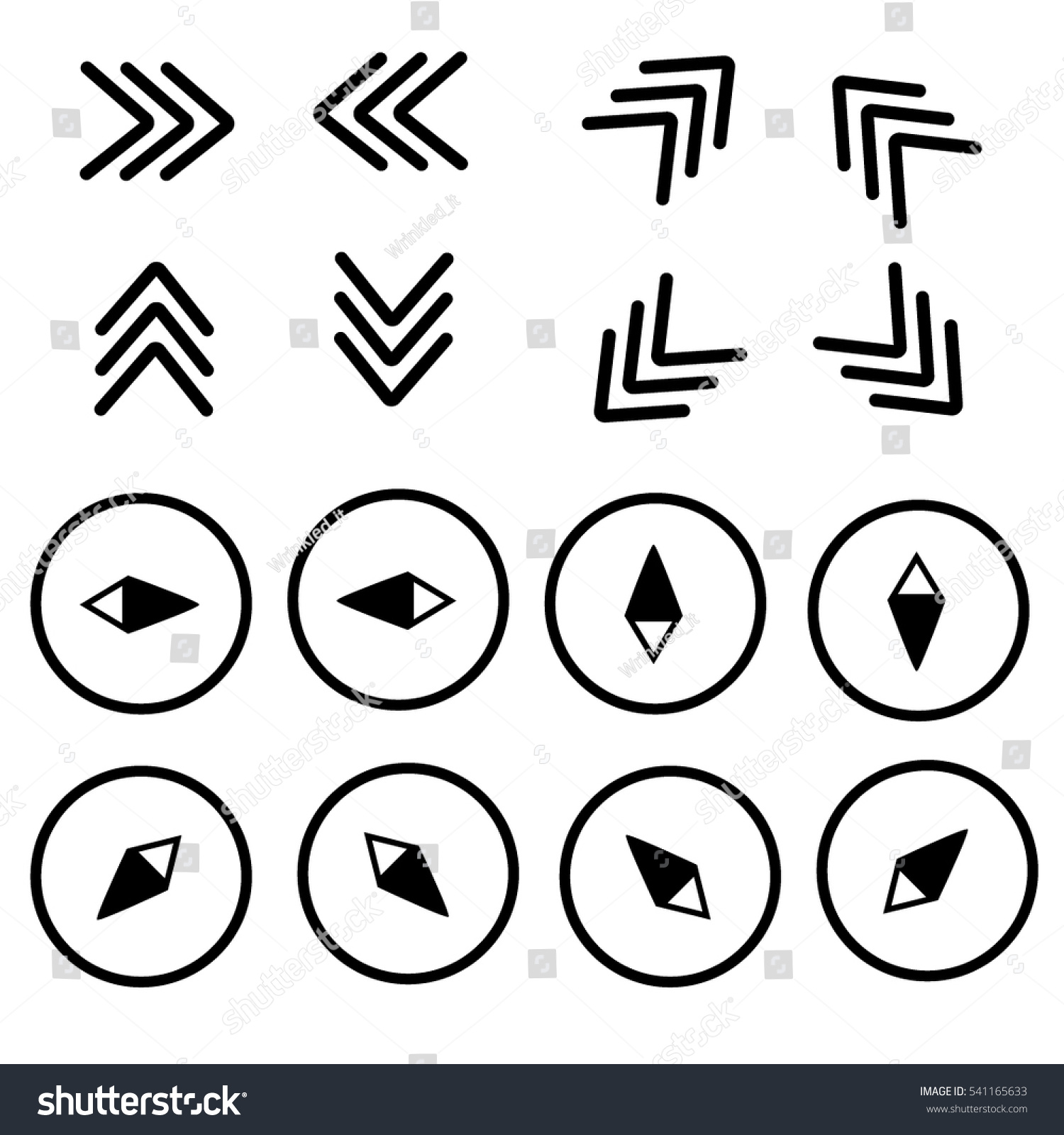 Weather Tomorrow Wind Direction Weather Forecast Icons Wind Direction Set Stock Vector (Royalty Free)  541165633 | Shutterstock