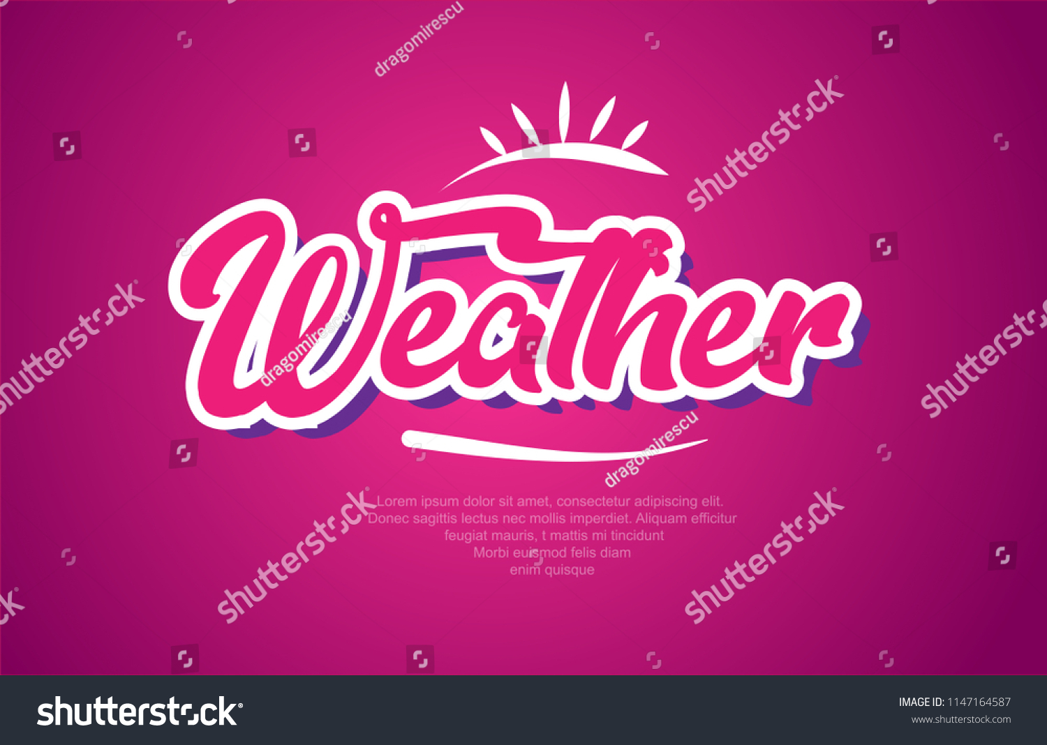 weather-word-typography-design-pink-color-stock-vector-royalty-free-1147164587-shutterstock