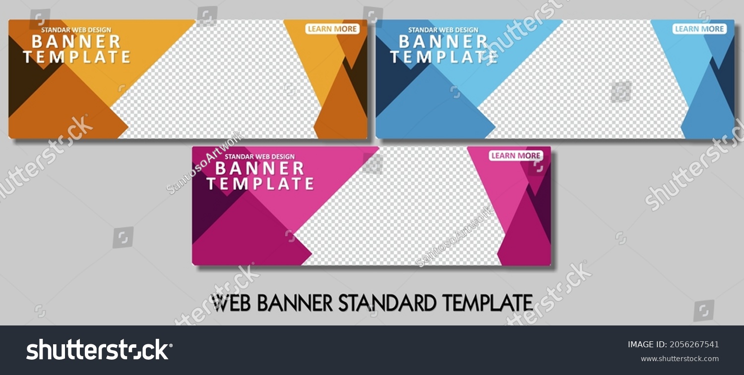 Web Banner Standar Design Template You Stock Vector (Royalty Free ...