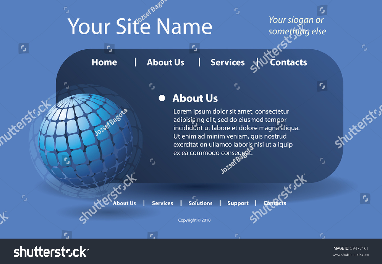 website-template-vector-stock-vector-royalty-free-59477161-shutterstock