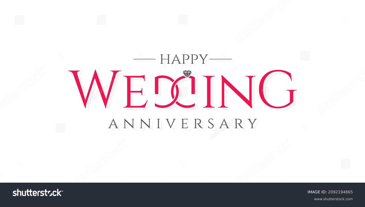 SVG of Wedding Anniversary Wishing Greeting Card. Conceptual Creative Card for Marriage Anniversary. Editable Anniversary. svg