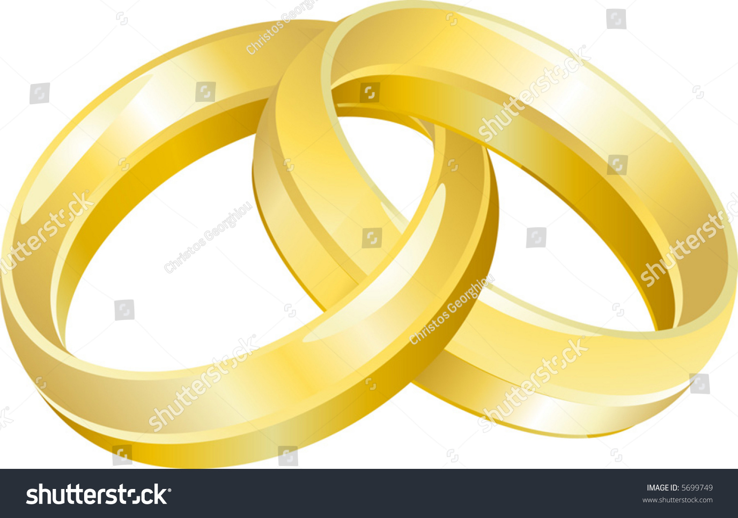 Stock Vector Wedding Bands A Vector Illustration Of Intertwined Wedding Bands Or Rings 5699749 
