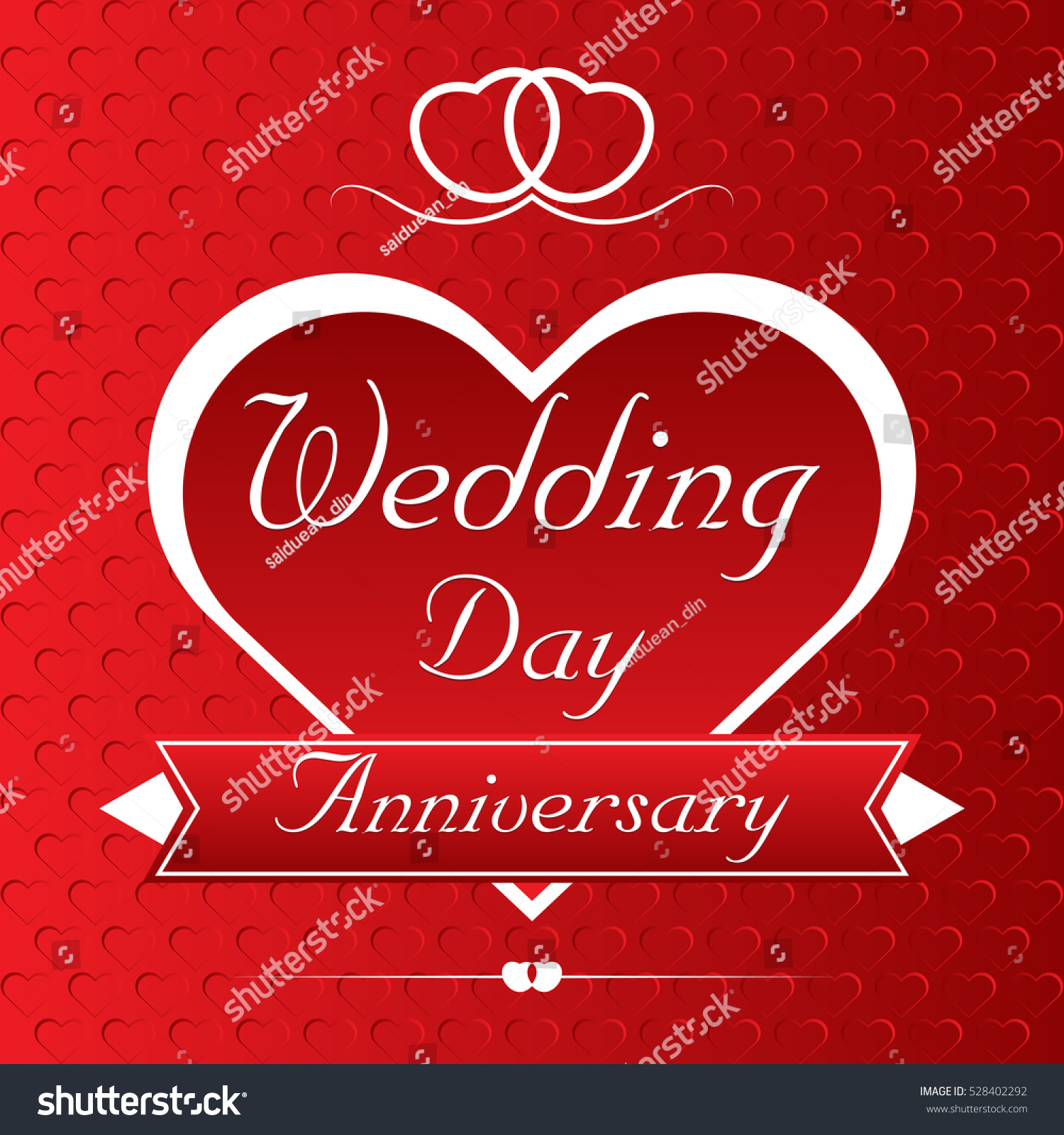  Wedding  Day Anniversary  Vector  Illustration Stock Vector  
