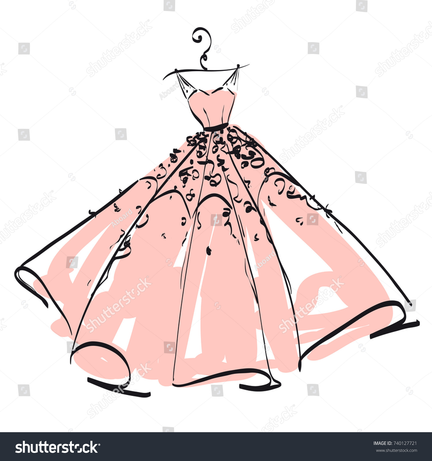SVG of wedding dress design, pink and white,blue svg